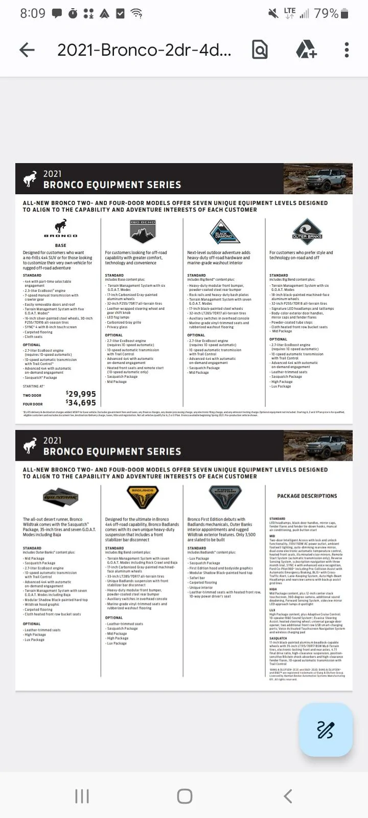 Ford Bronco Request for clarification on Auto High Beams Screenshot_20230913-200943_Driv