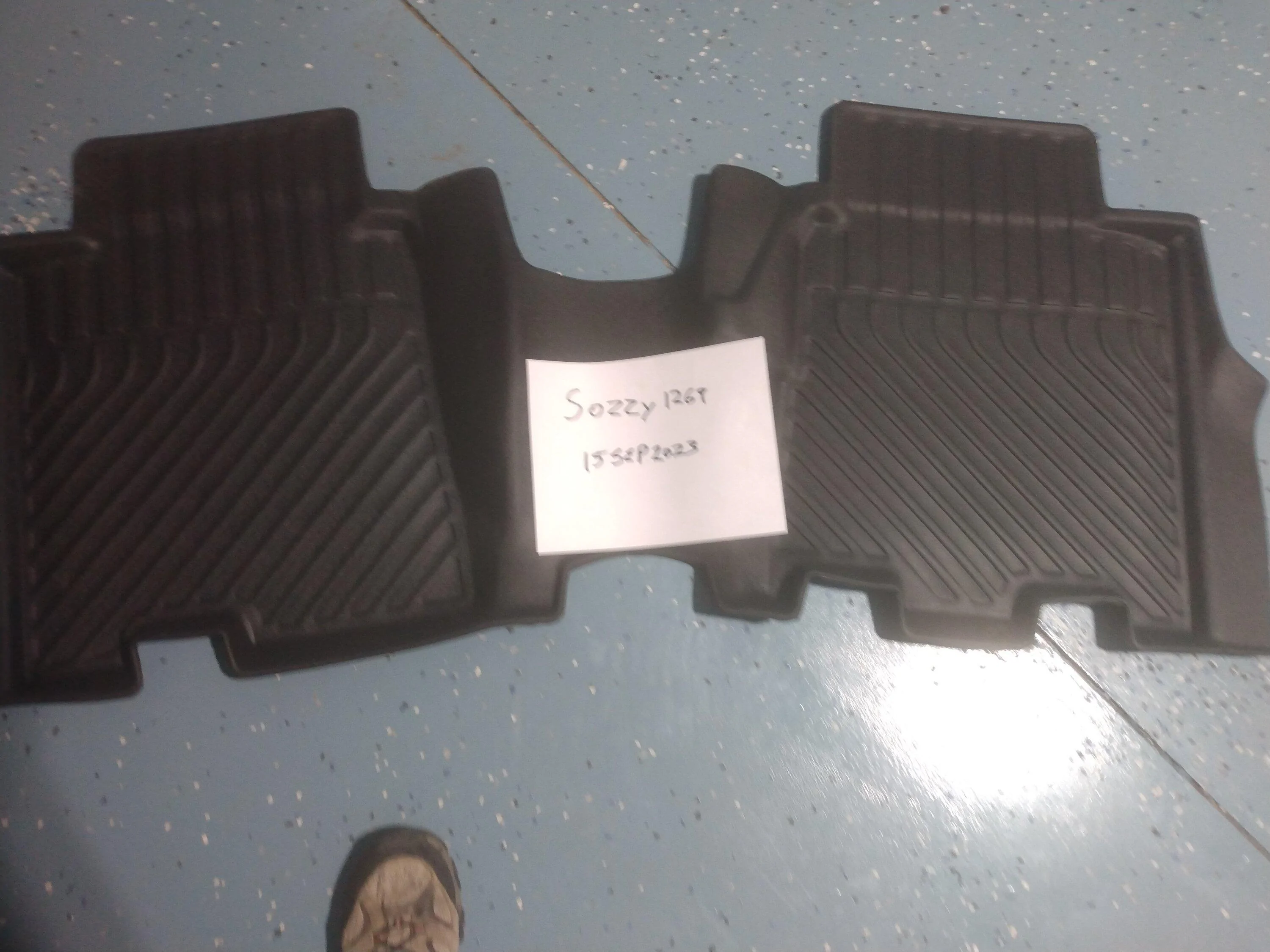 Ford Bronco 4 door rear molded mats IMG_20230915_135403049