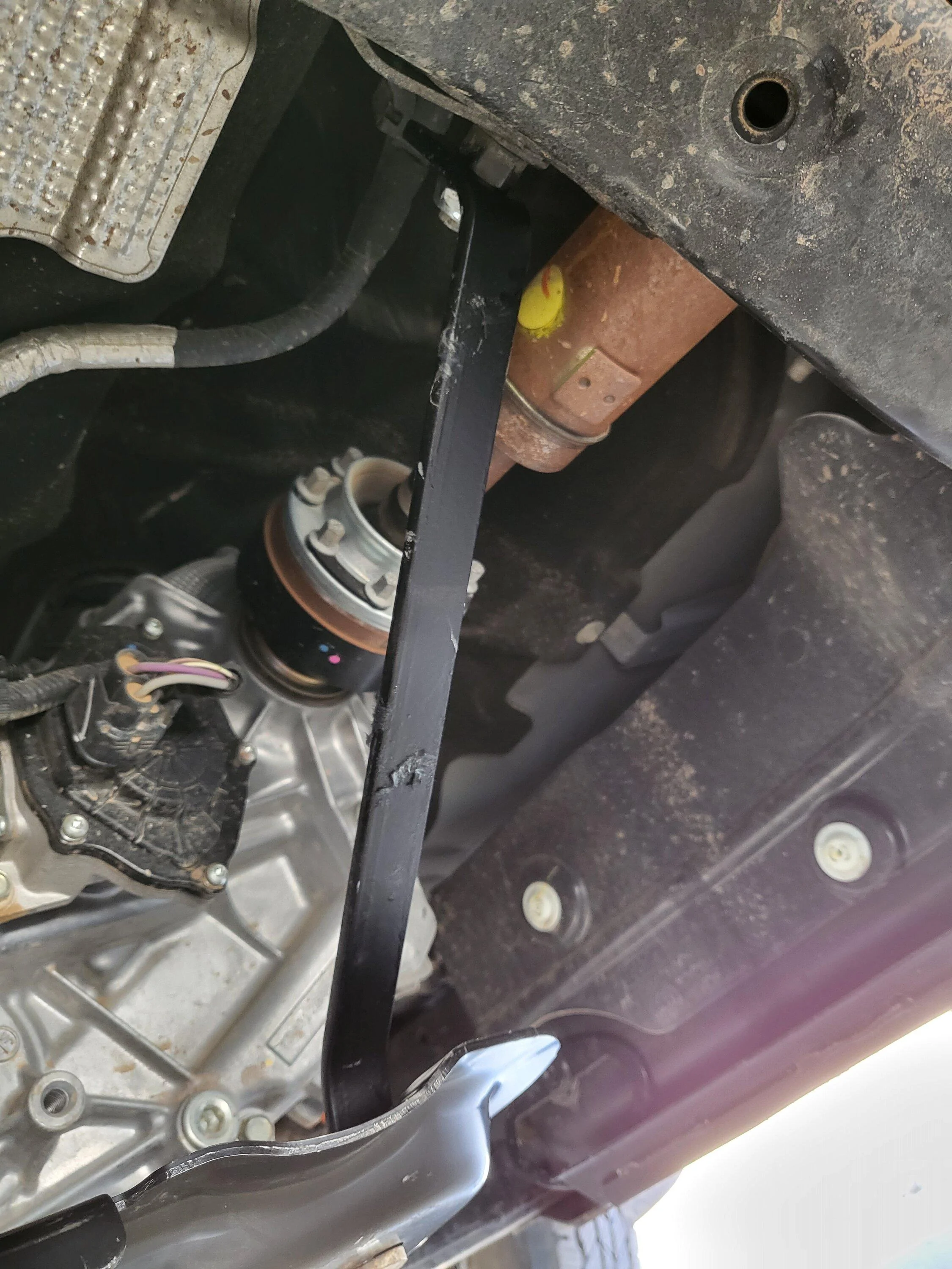 Ford Bronco Ford transfer case skid installed on Base Bronco (with part numbers) 20220513_165733