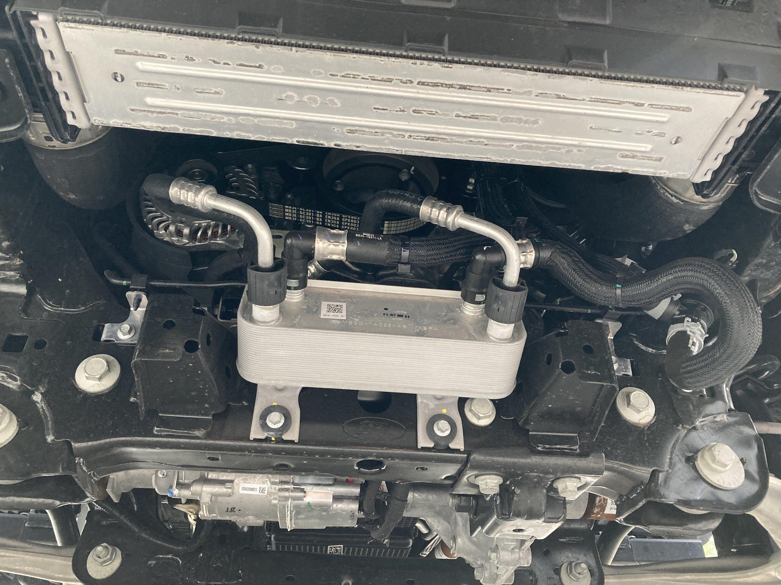 Ford Bronco RCI engine skid installed with plastic bumper IMG_4308