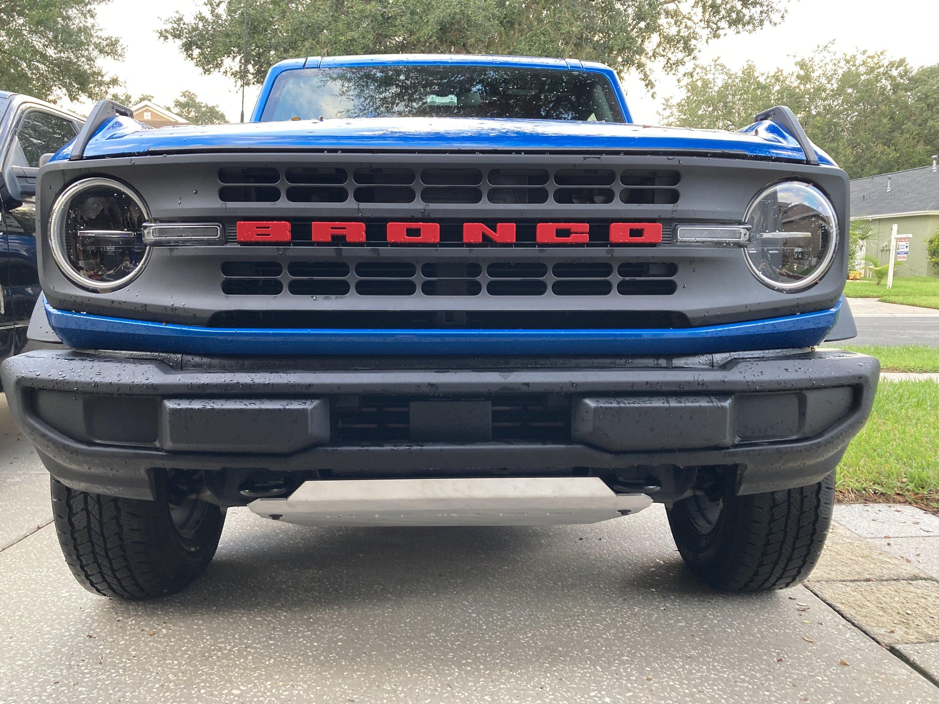 Ford Bronco RCI engine skid installed with plastic bumper IMG_4321