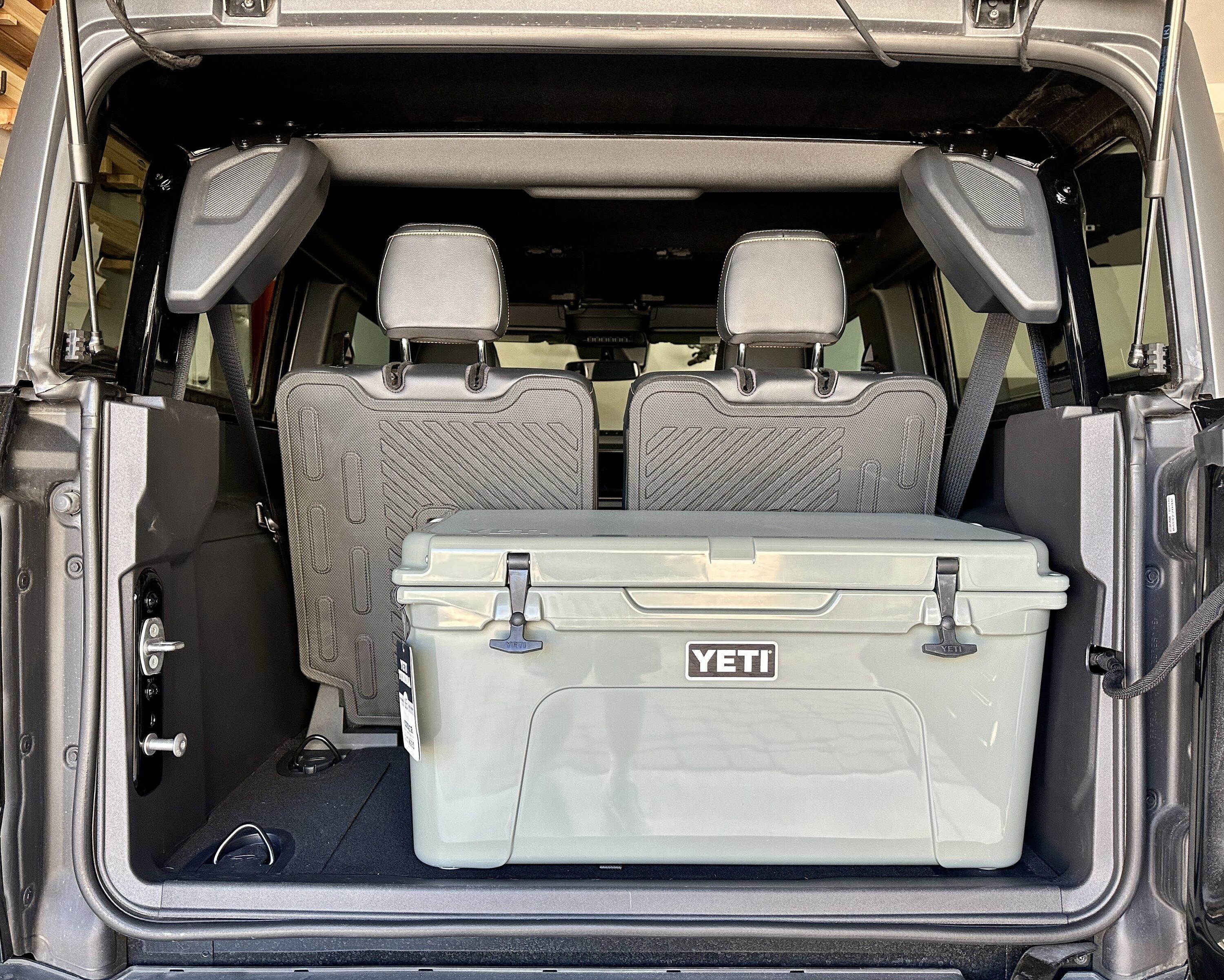 Ford Bronco 2DR Bronco - YETI Tundra 65 Cooler Fits Perfectly in Cargo Area with Seats Up! F1F1178F-E2C7-45E4-B628-92828EDDF049