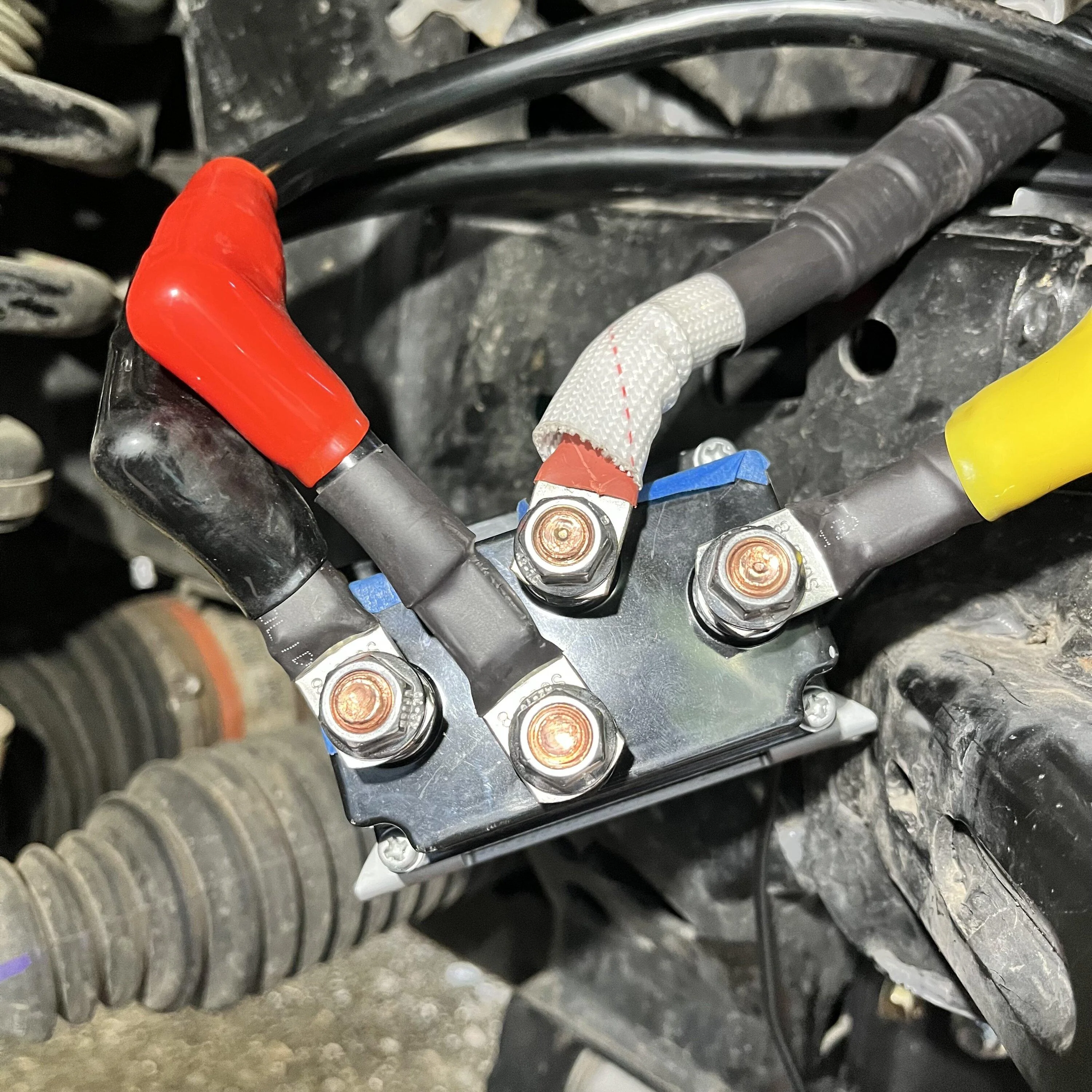 Ford Bronco Apex Badland winch on Icon Impact Pro  with relocated contoller IMG_2072