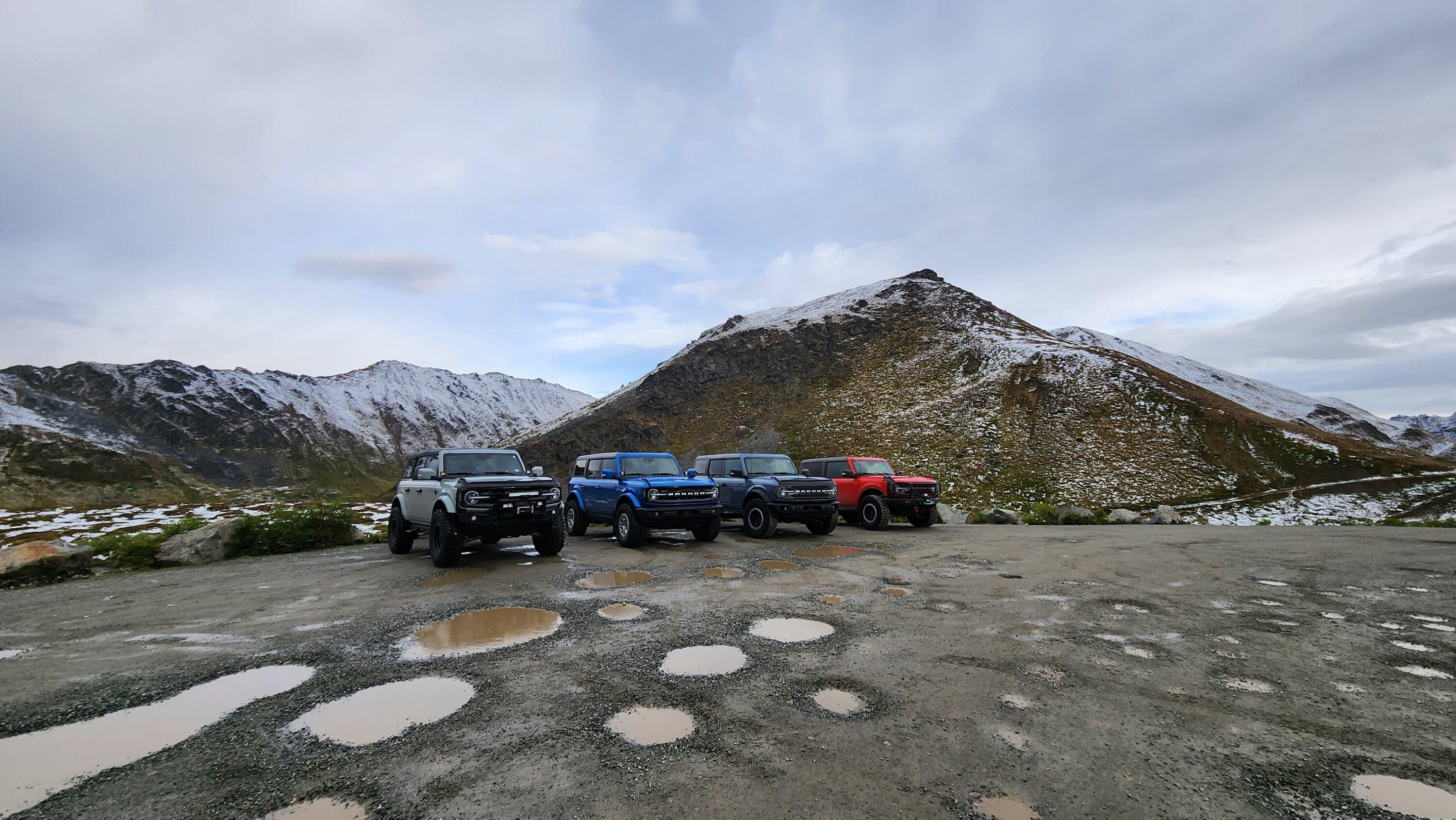 Ford Bronco Hatcher Pass, Alaska Broncos trip 20230916_102134
