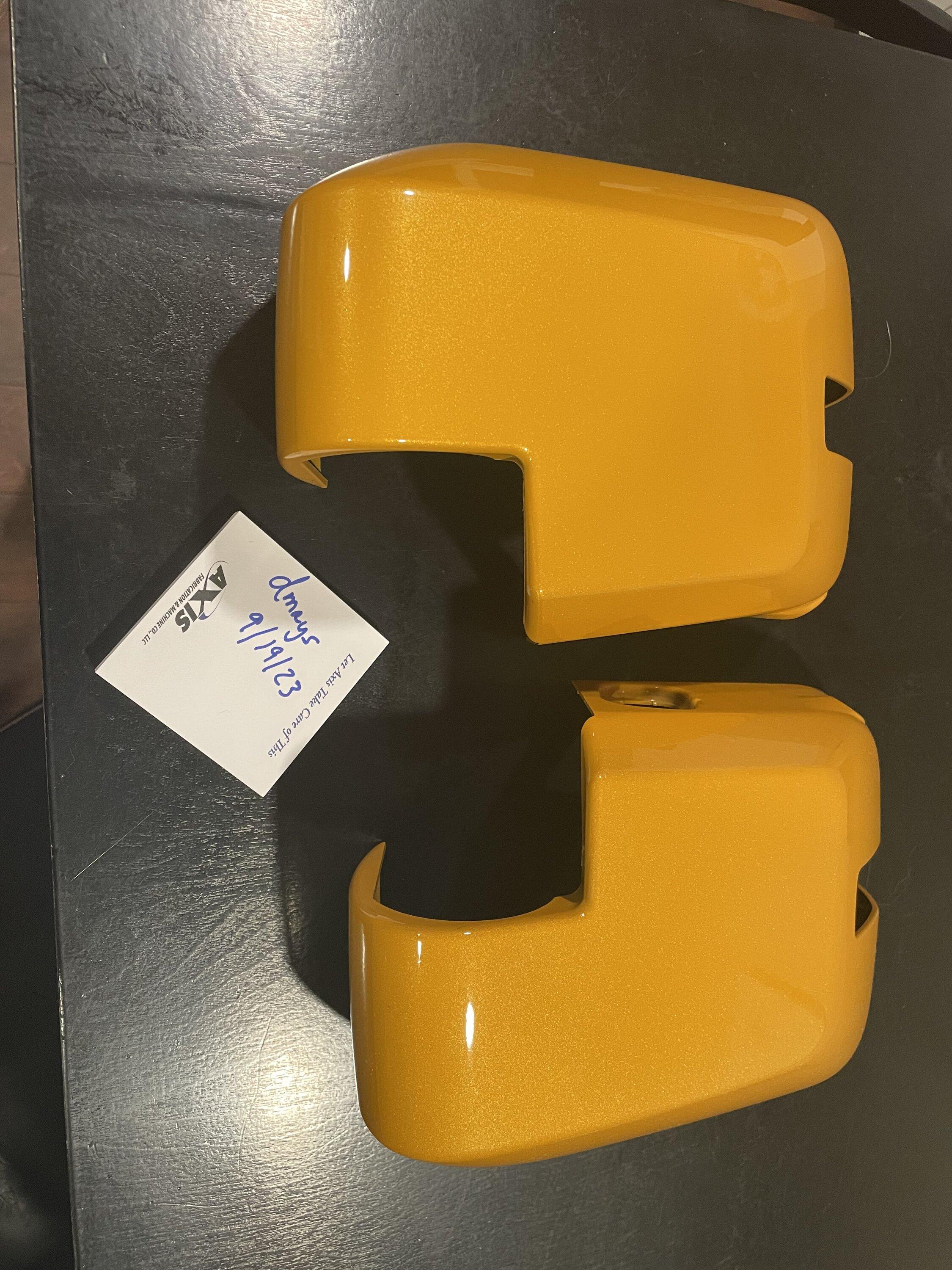 Ford Bronco SOLD-Cyber Orange Mirror Caps IMG_3568