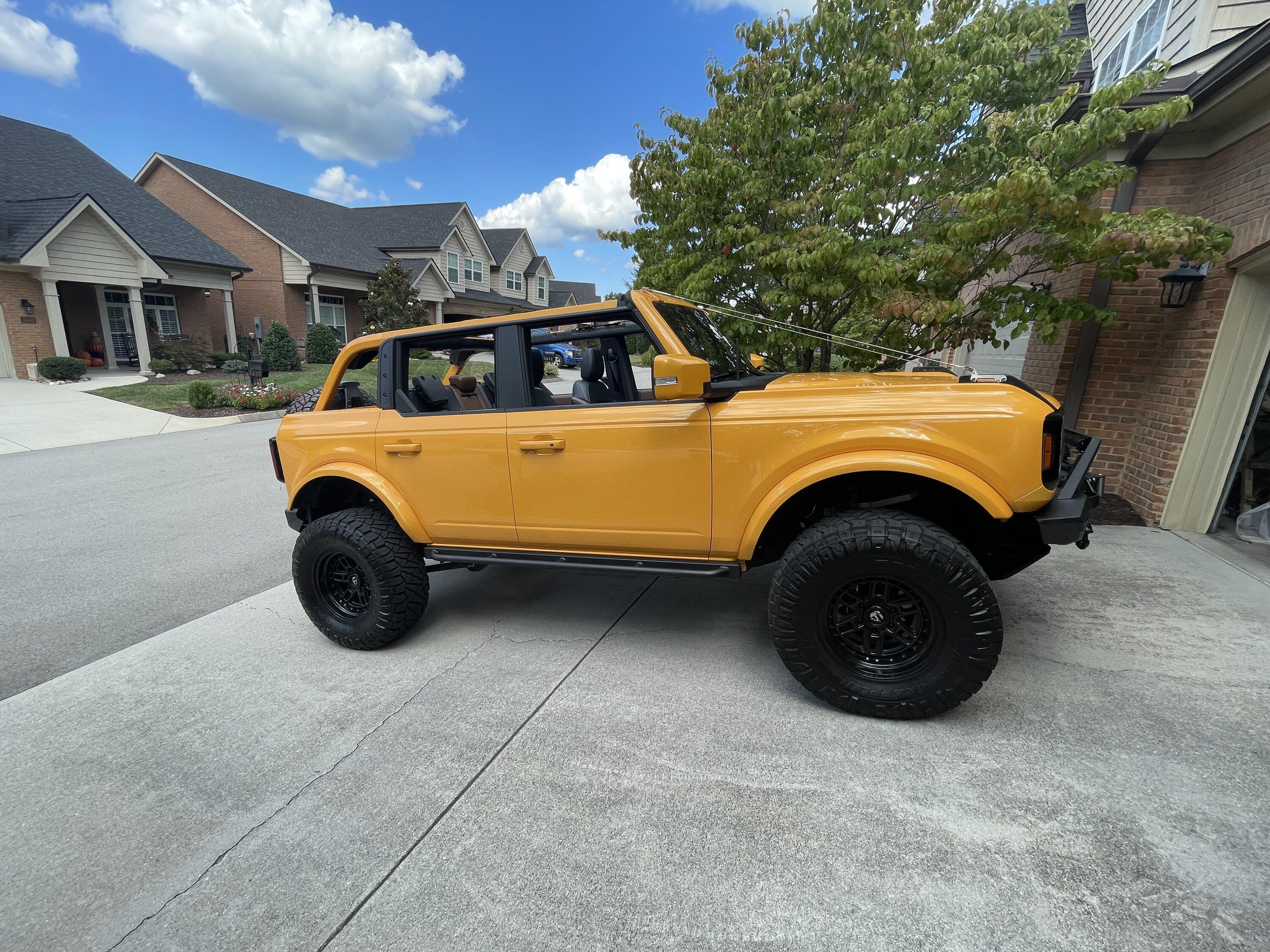 Ford Bronco SOLD-Cyber Orange Mirror Caps IMG_3559