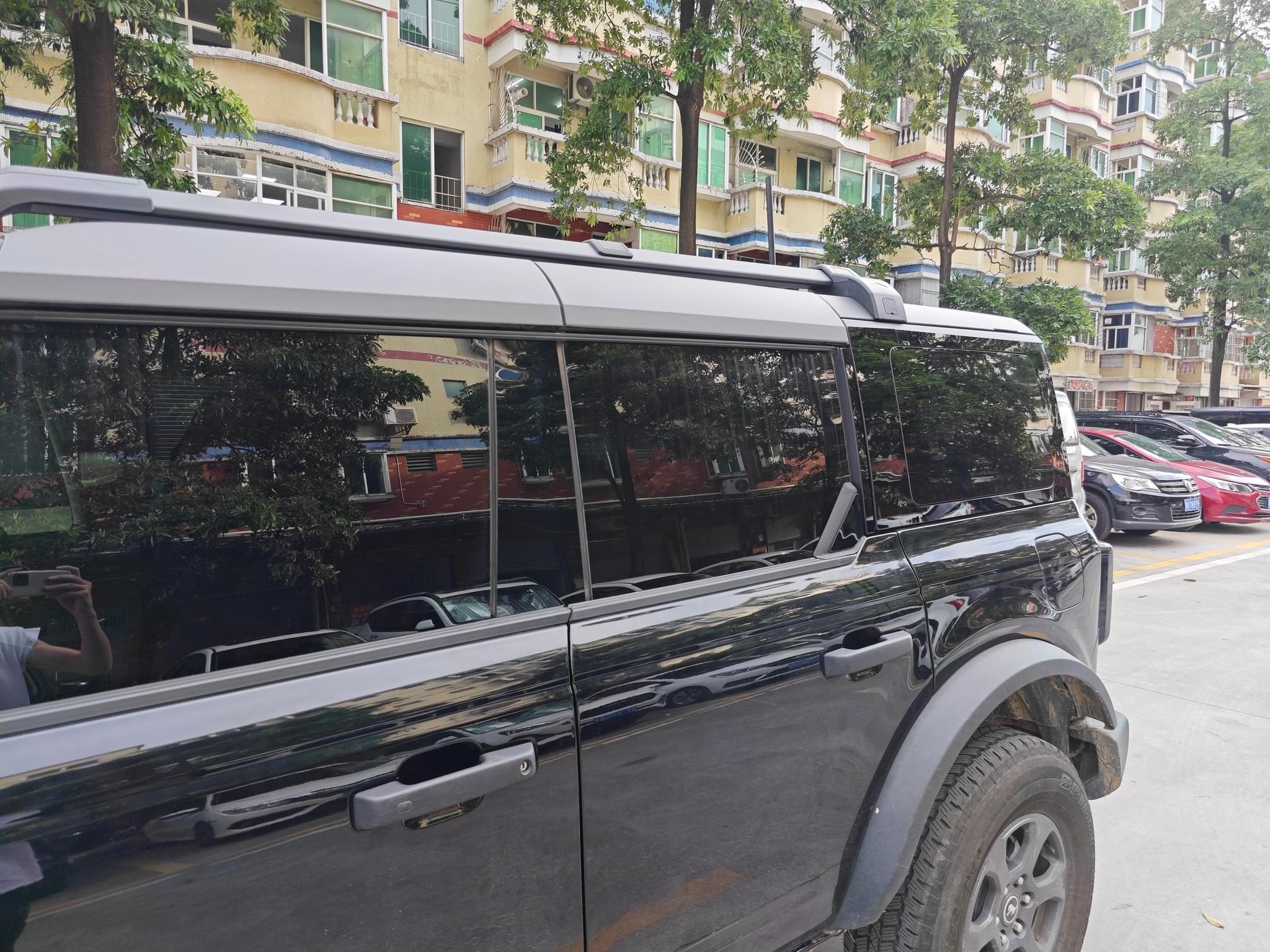 Hoolcar B Pillar Trim Cover Center Window Outer Pillar Post Panel Cover Anti -Scratch Molding Covers Stickers Decorative Exterior Accessories Compatible With Ford Bronco 4 Doors 2021-2023 - View #7