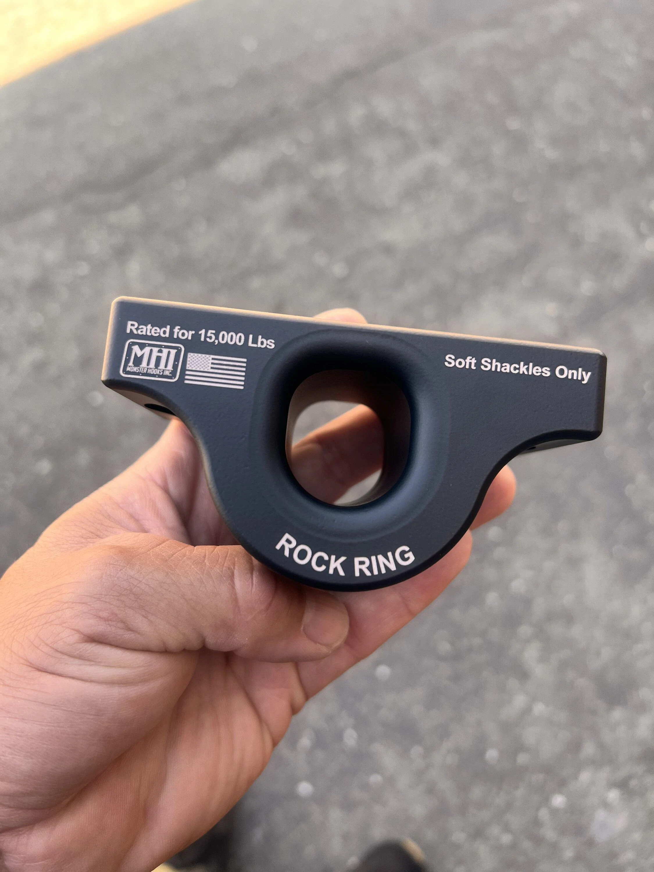 Ford Bronco MHI ROCK RING -- replaces your OEM tow points. For soft shackle up to 9/16" D36884CA-93BB-403C-AC0F-E2FE800C0ECC