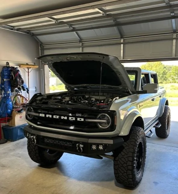 Ford Bronco New Baja A-pillar ditch lights installed . thumbnail_IMG_5450