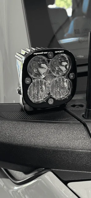Ford Bronco New Baja A-pillar ditch lights installed . IMG_5459
