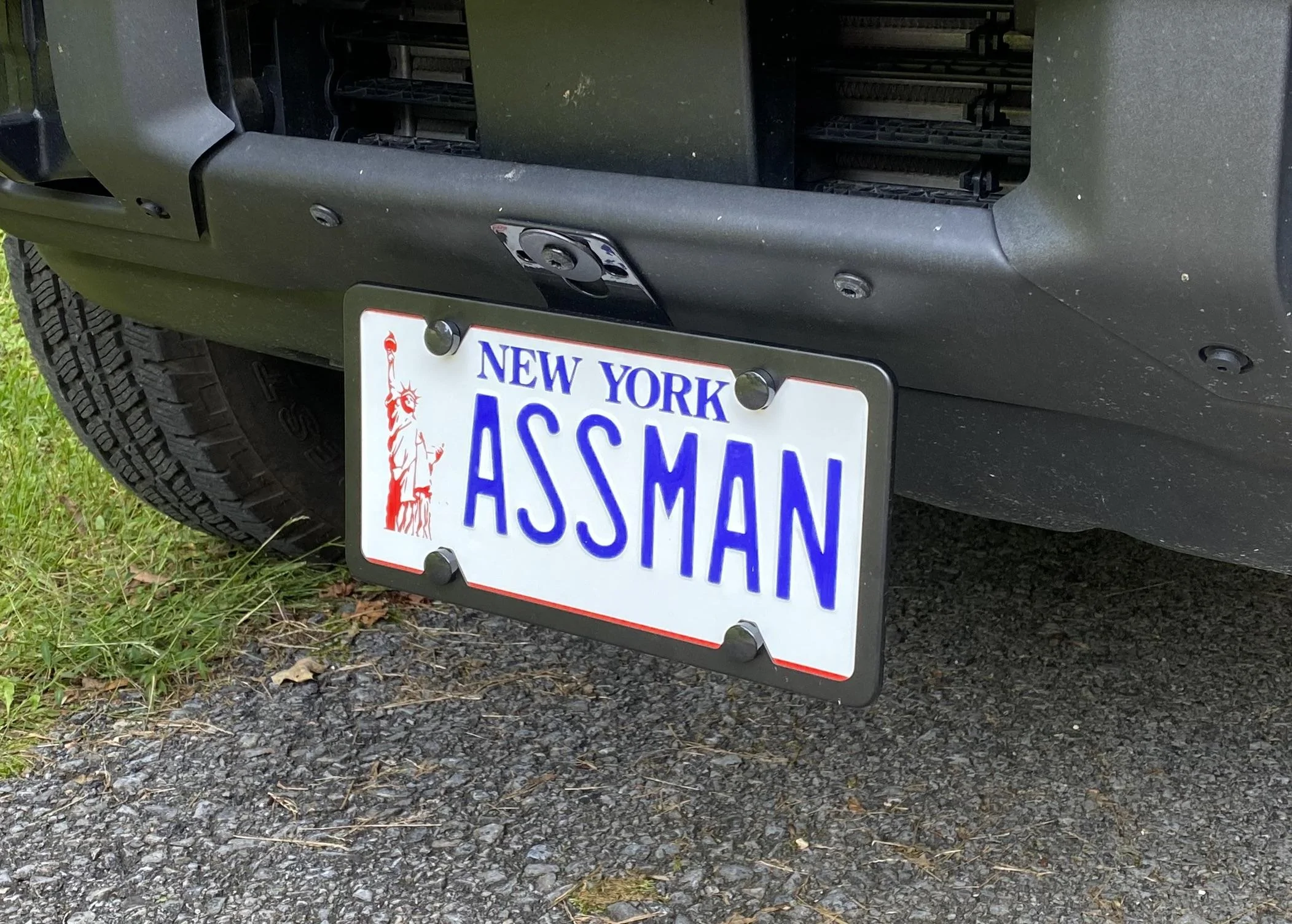 Ford Bronco Front license plate mount bronco-assman-cu