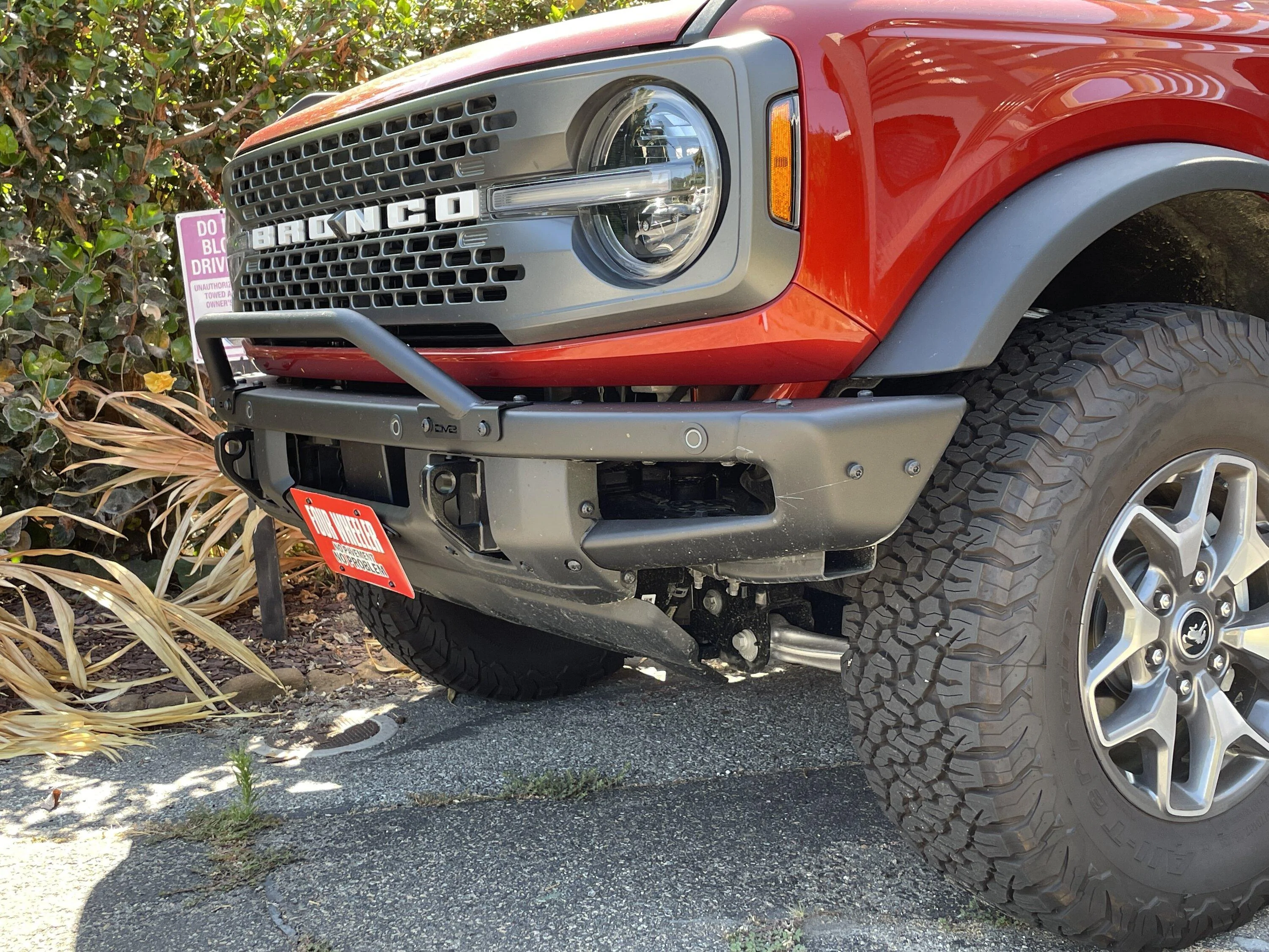 Ford Bronco Front license plate mount IMG_3675