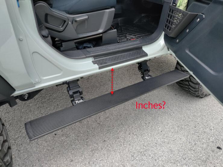 Ford Bronco Installed R/C E-Boards inches