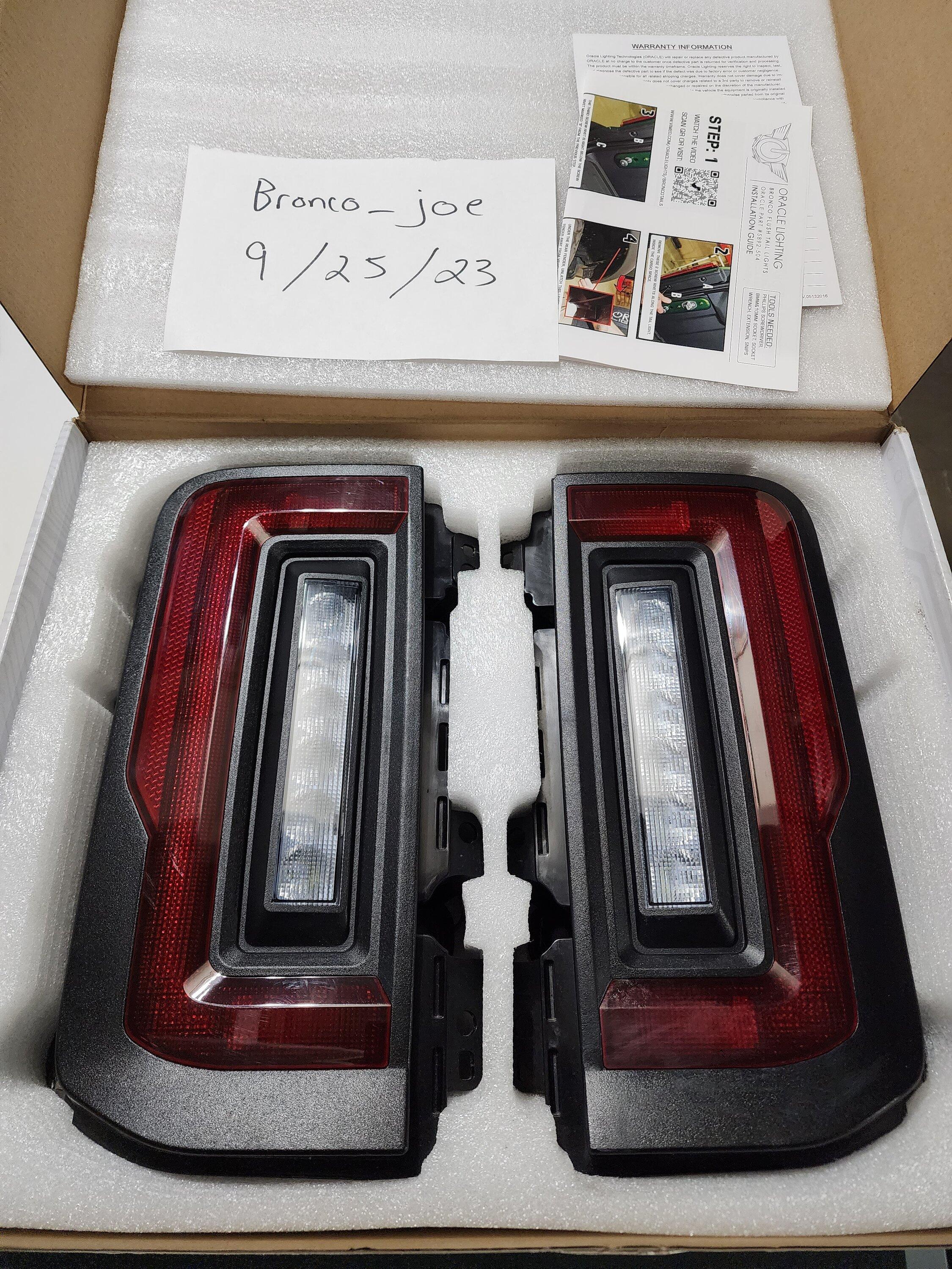 Ford Bronco Oracle flush mount tail lights 20230925_190749