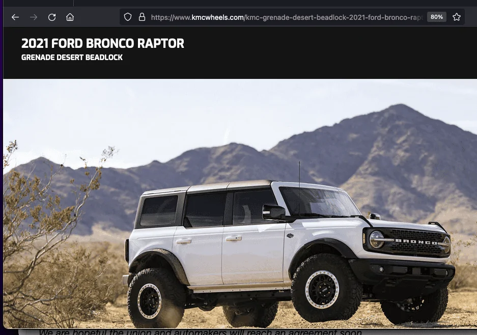 Ford Bronco KMC Can't Recognize a Raptor... Screen Shot 2023-09-25 at 10.27.19 PM