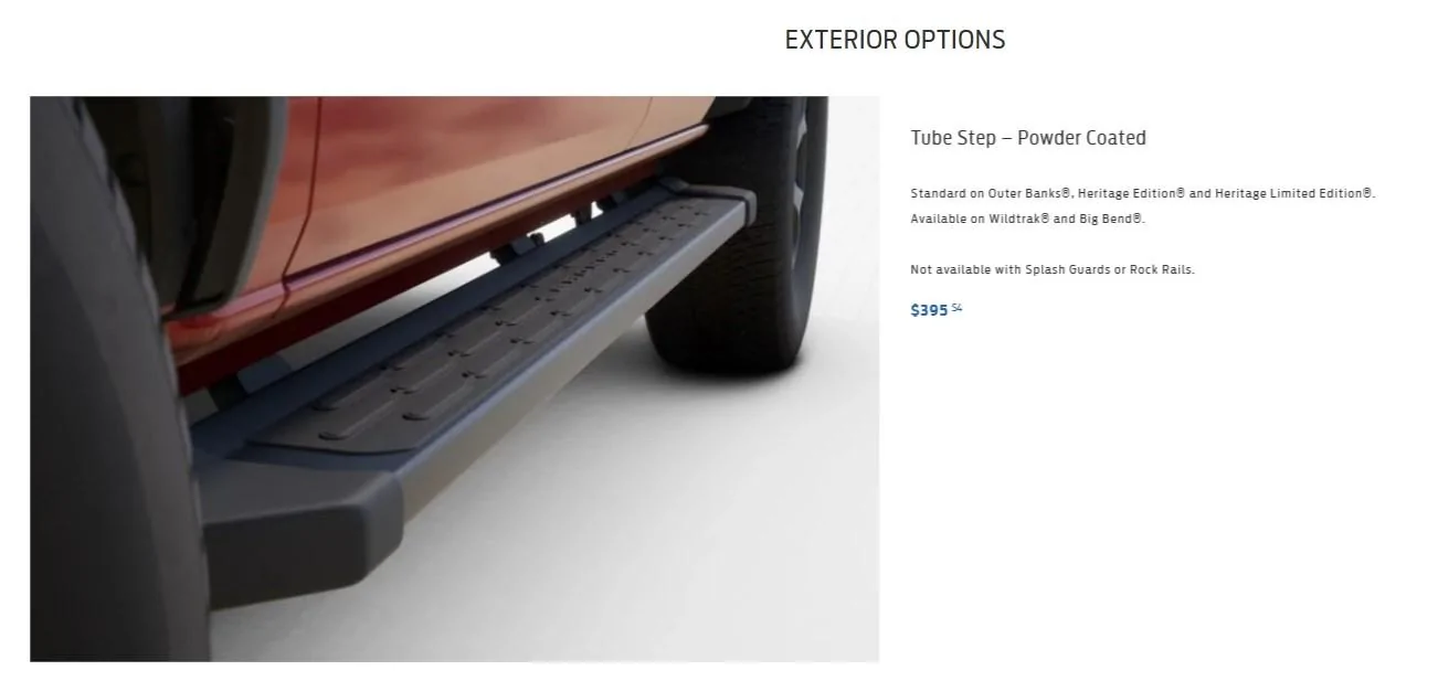 Ford Bronco 2-Door OEM Running Boards ($250) 2 Door Running Boards