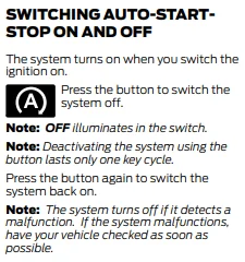 Ford Bronco Can the stop-start be programmed to only work when up to temp? 1695982445181