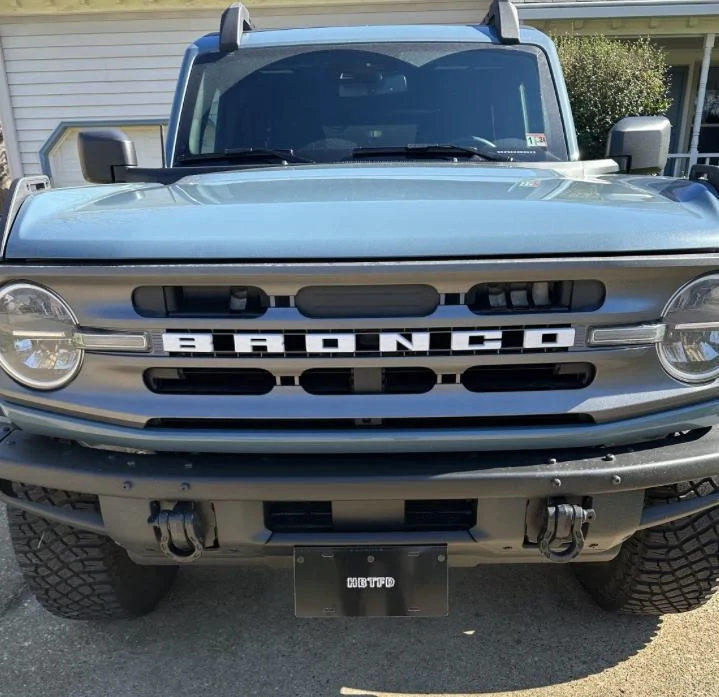 Ford Bronco Front license plate mount IMG_1520