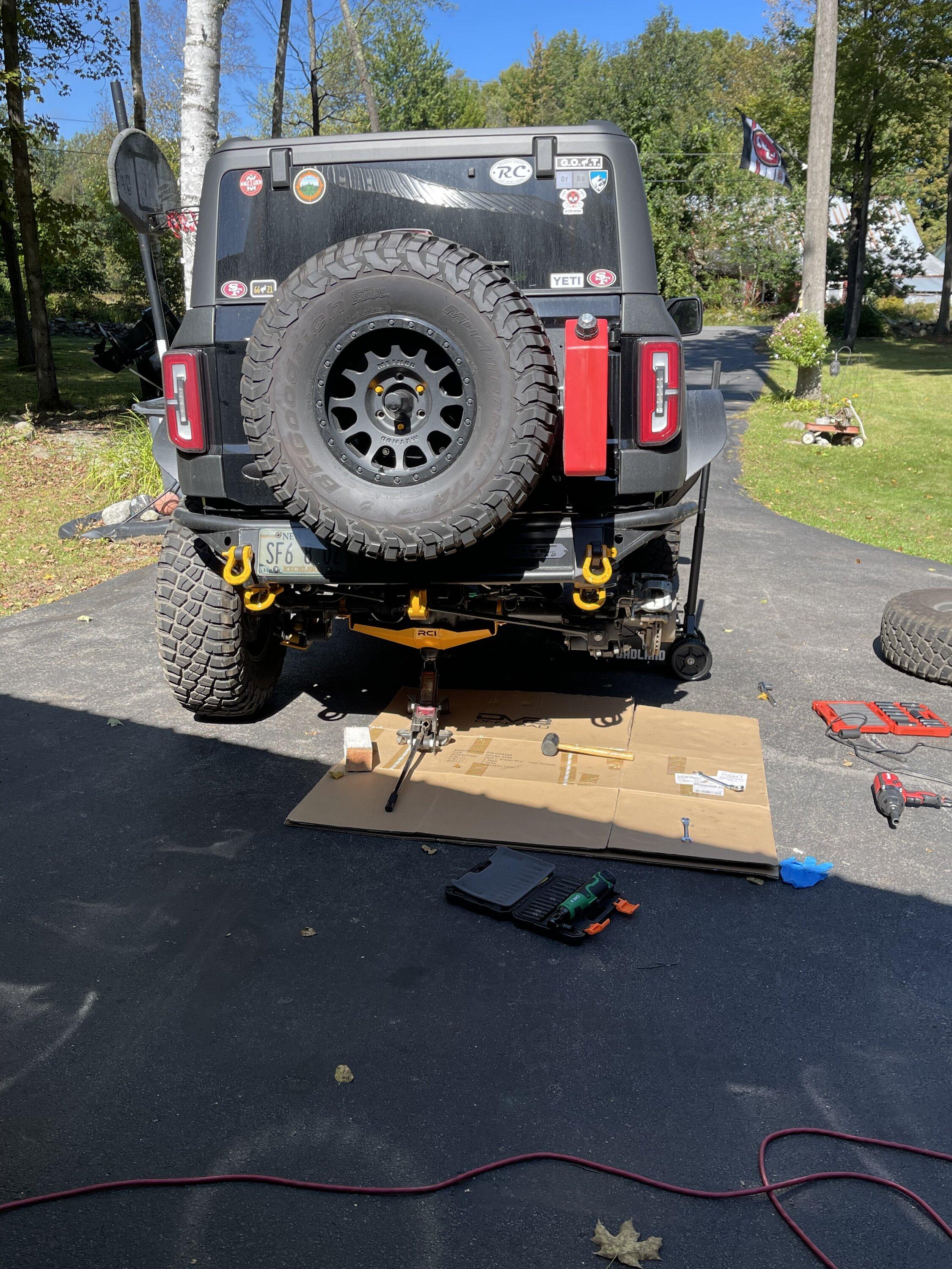 Ford Bronco RCI Differential Armor Installed IMG_4938