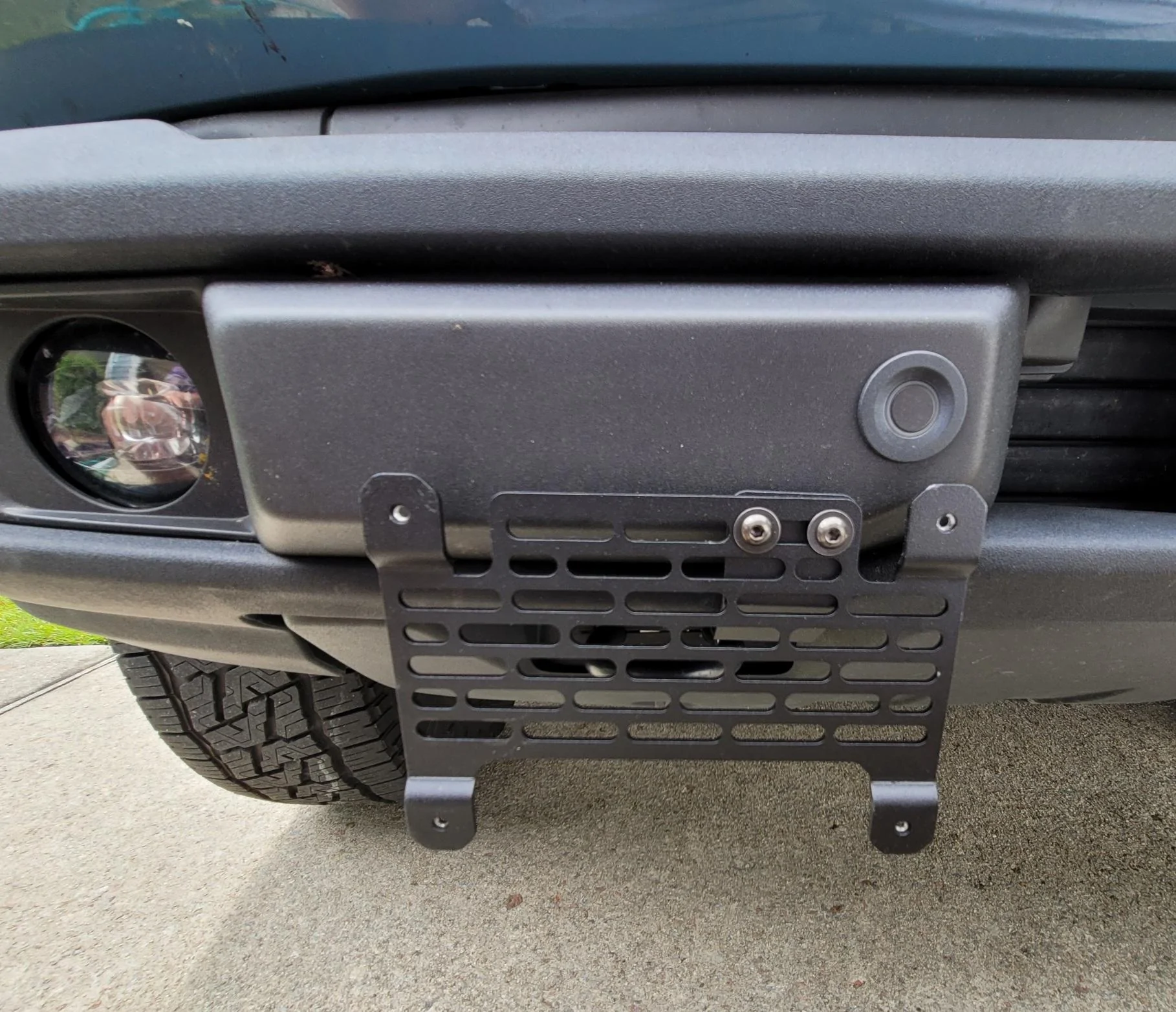 Ford Bronco BuiltRight Plate Holder, Multi-Color OBX Grill Inserts 20230927_154717