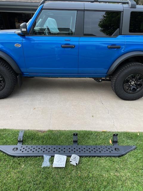 Ford Bronco Installed Goat Fabrication Sliders - Easy! IMG_4556