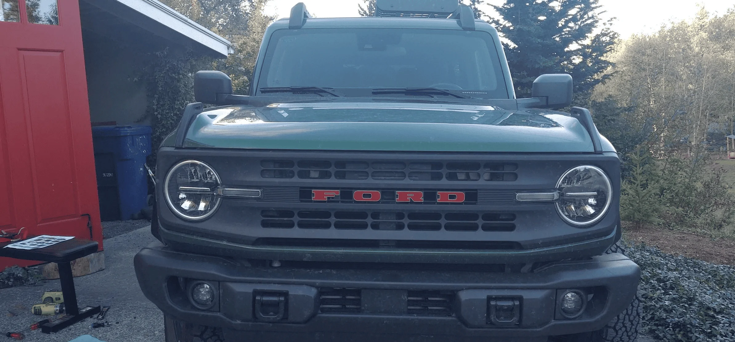 Ford Bronco Vintage grille in black BGrill1