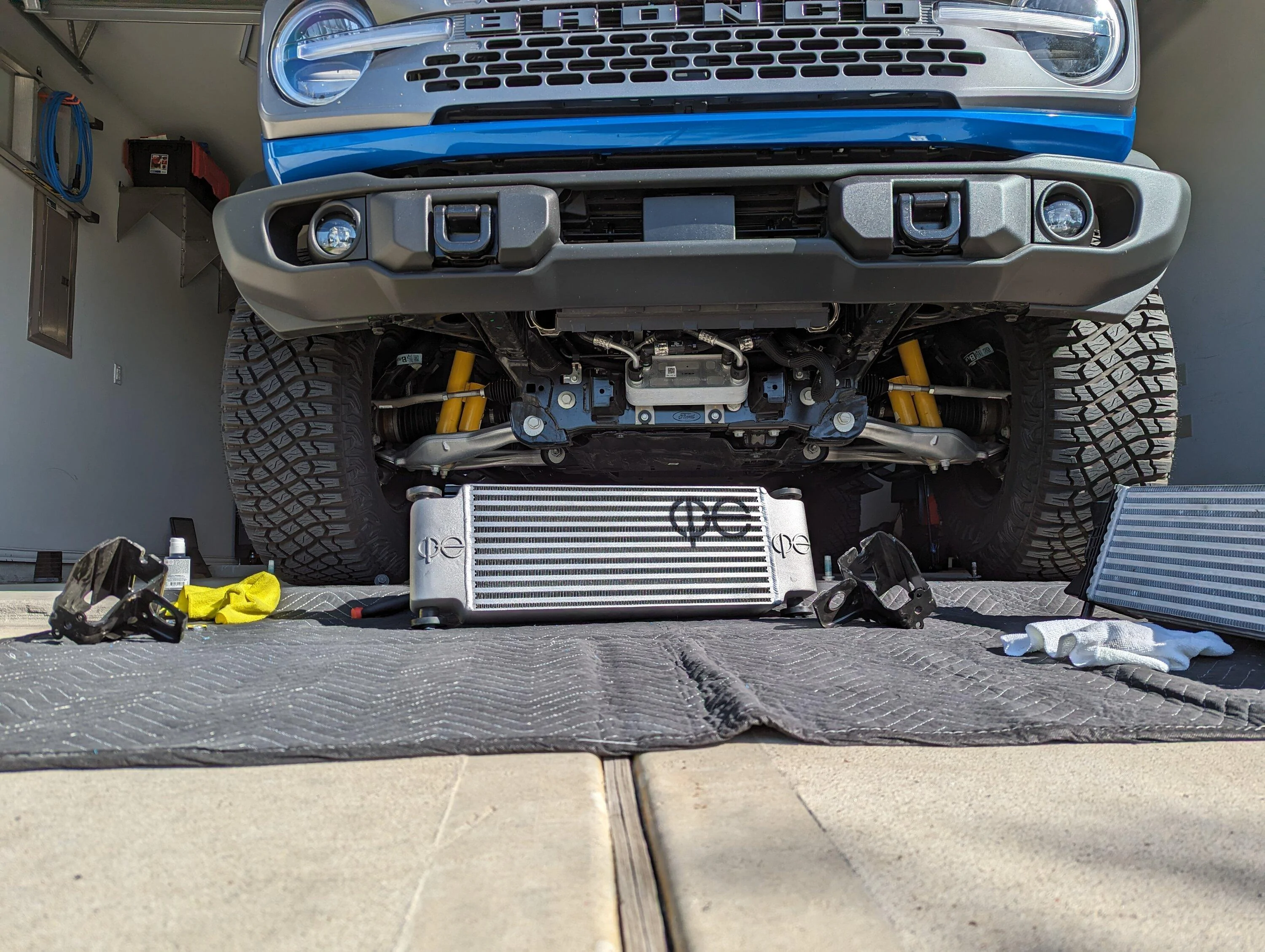 Ford Bronco CP-E intercooler review with temp test results PXL_20231002_150228040