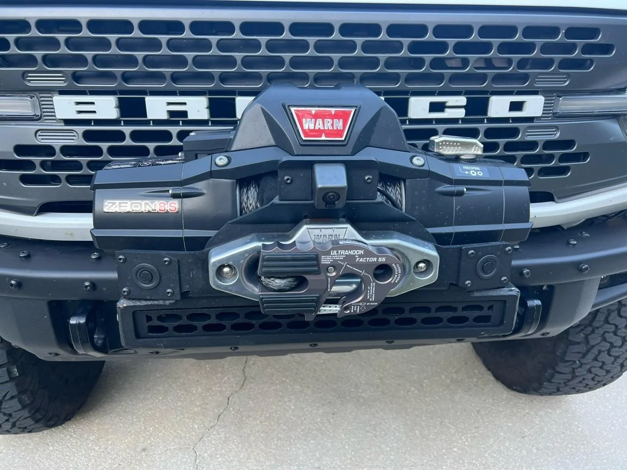 Ford Bronco Winch on modular bumper (Badlands) Winch pictur