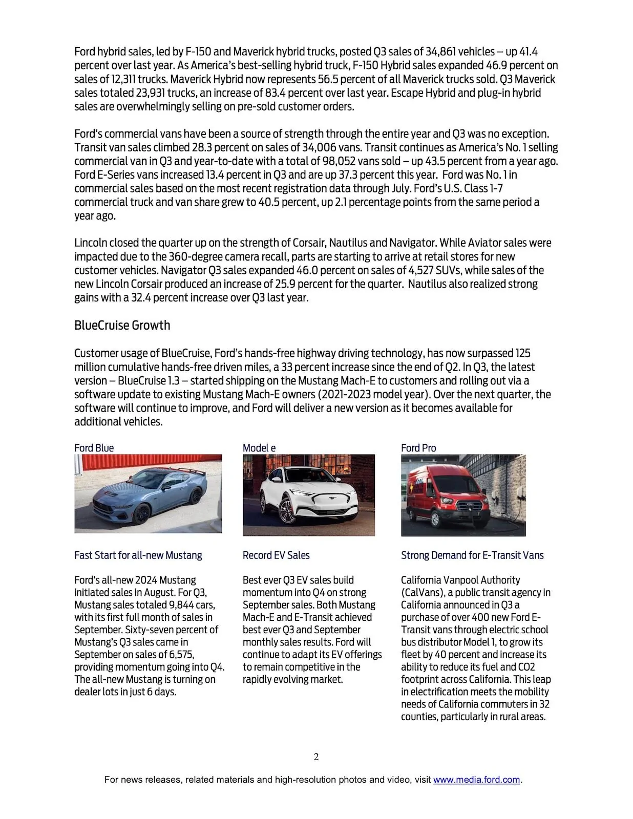 Ford Bronco Bronco September 2023 Sales & Production: 9,683 Sold / 5,566 Produced page 2