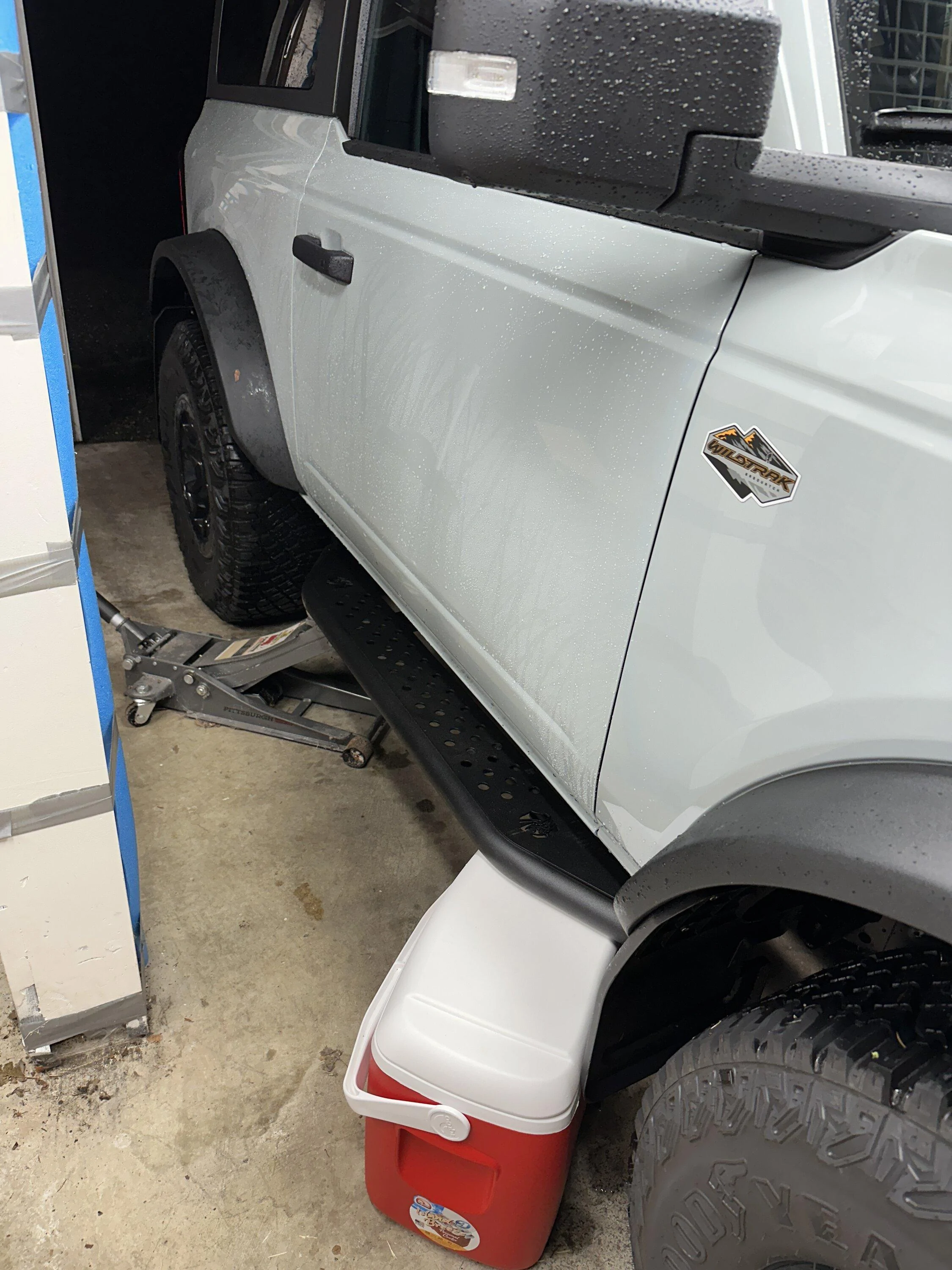 Ford Bronco Installed Goat Fabrication Sliders - Easy! IMG_7893