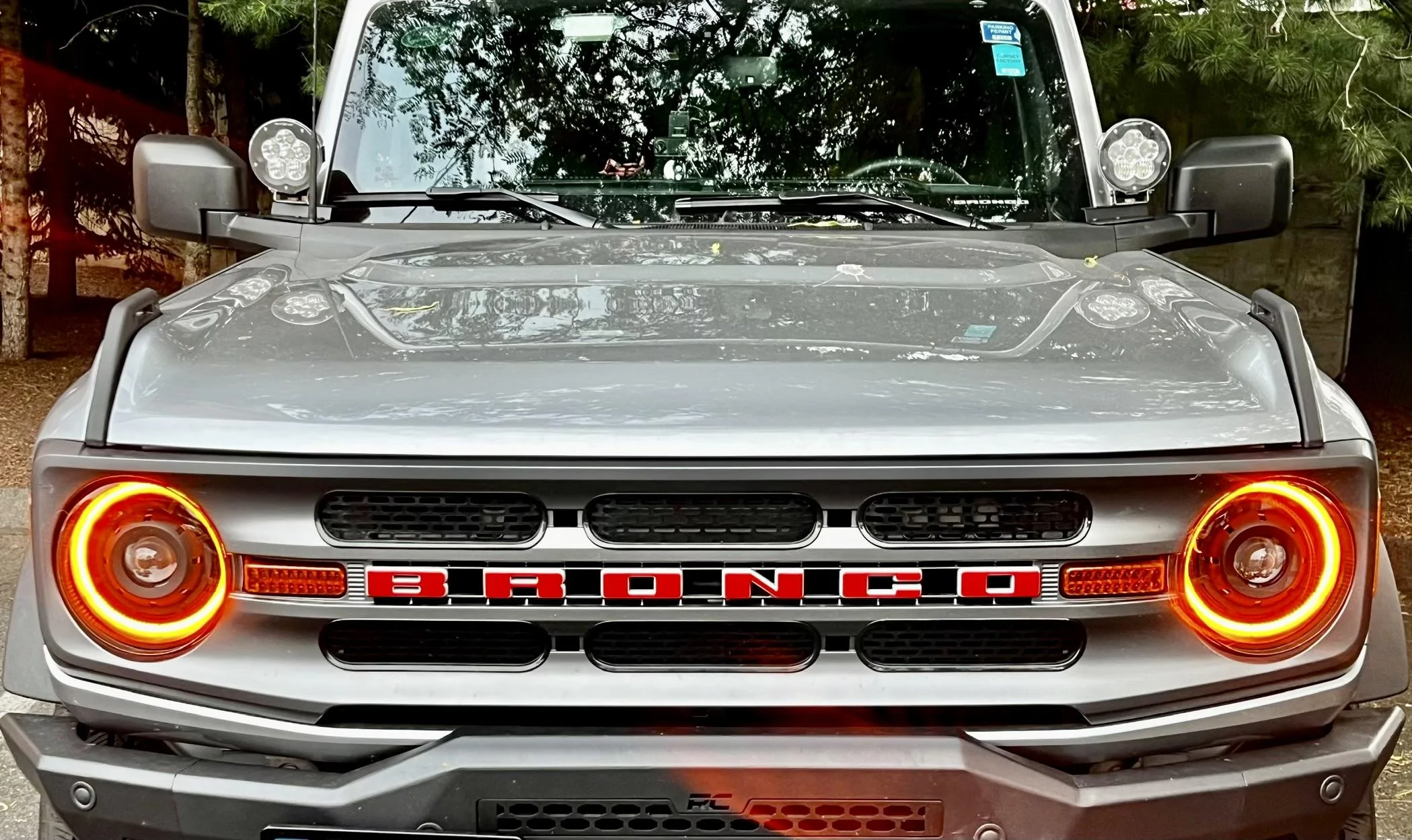 Ford Bronco Added the Oracle Headlights today IMG_1198