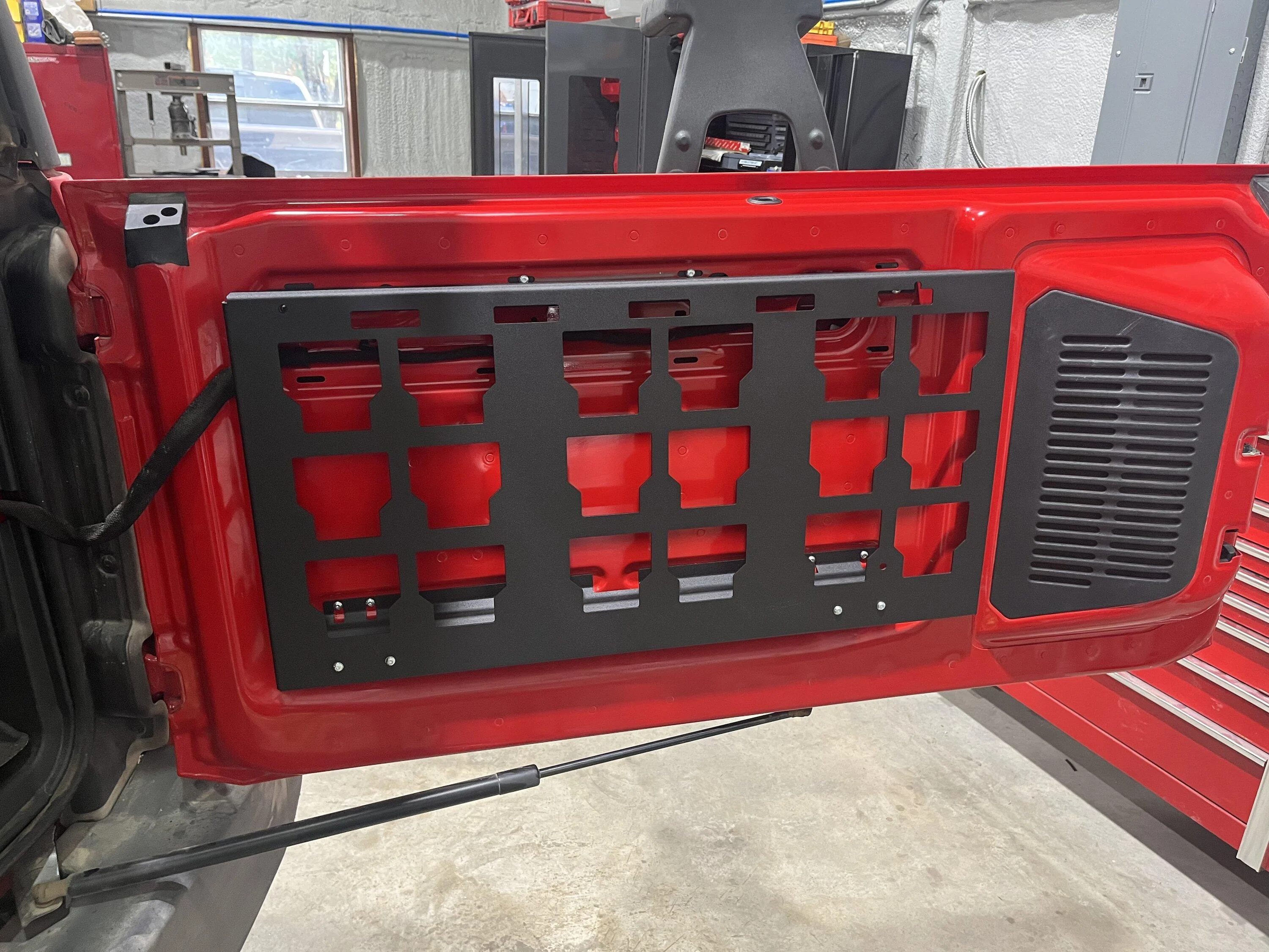 Ford Bronco 2 Door Race red Wildtrak build.  Custom FAB and CNC machining! E09D64BF-5DCE-448F-9E85-AC93AD686E8F