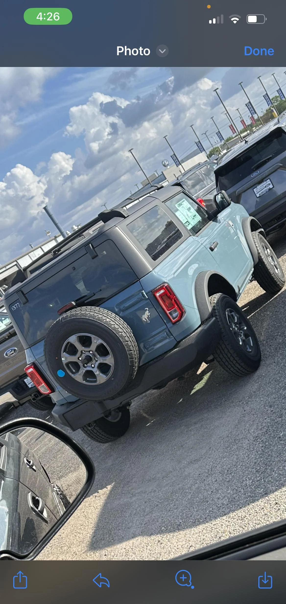 Ford Bronco 9/11/2023 Build Week IMG_9892