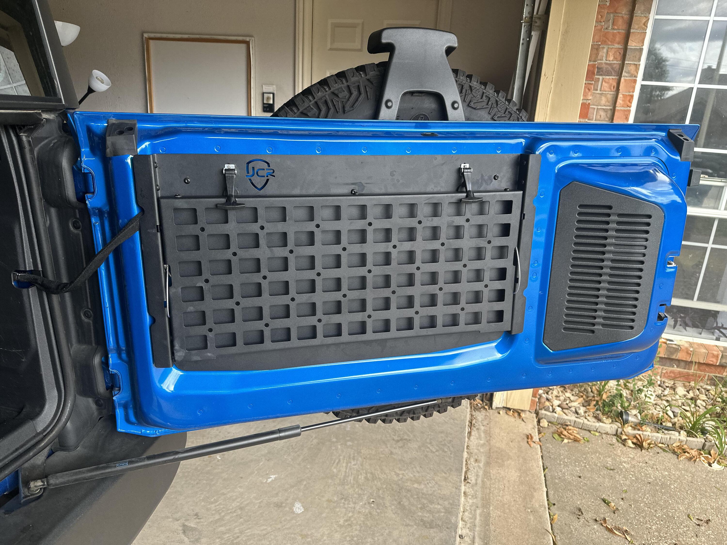 Ford Bronco JcrOffroad Fold down molle table has been released! 24