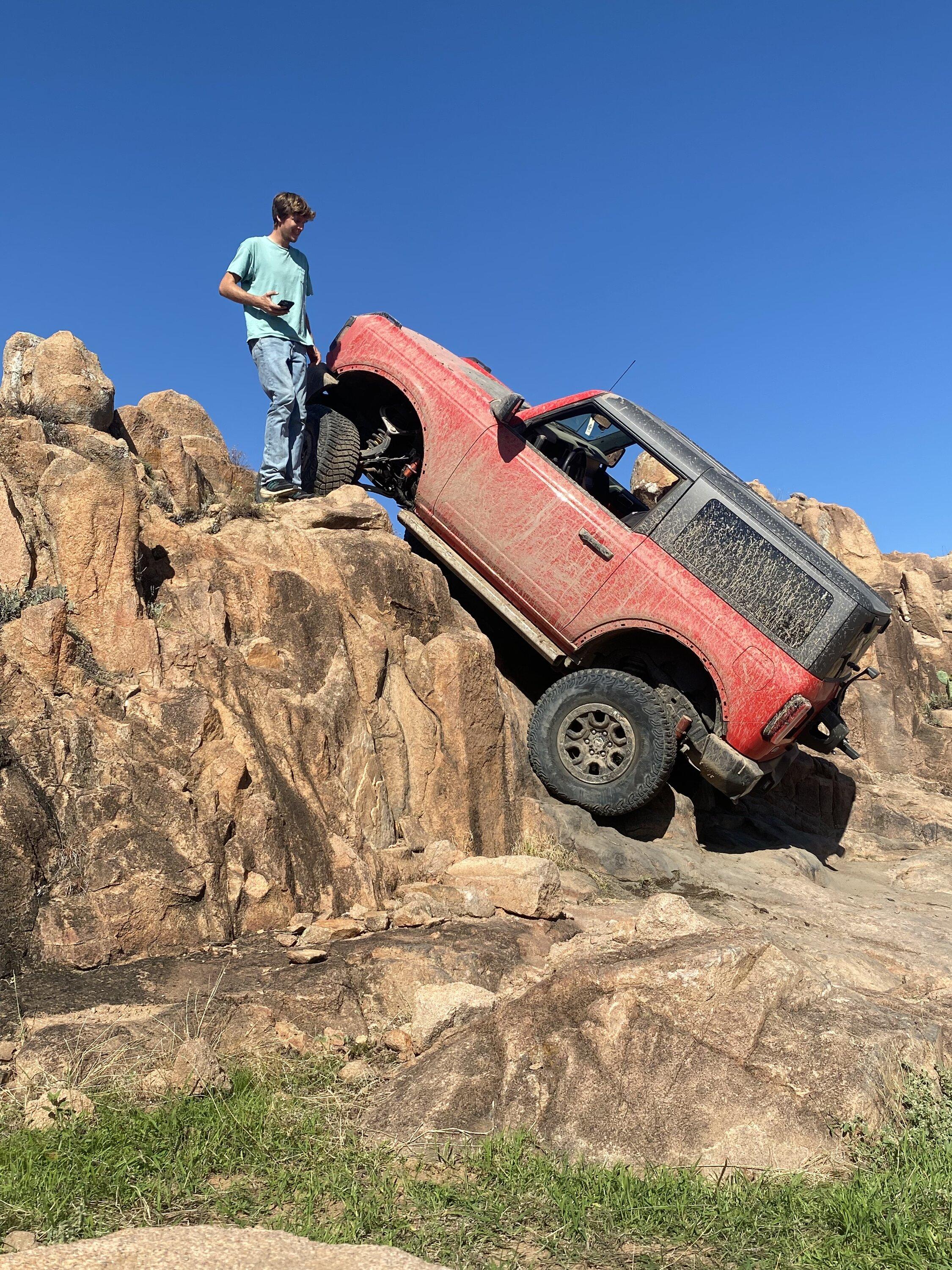 Ford Bronco 2 Door Race red Wildtrak build.  Custom FAB and CNC machining! EFE007D7-B2CB-4CB8-808E-710B3DE1D291