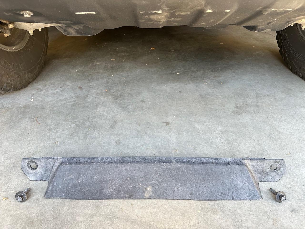 Ford Bronco OEM Steel bash plate modified to fit standard plastic bumper IMG_0429