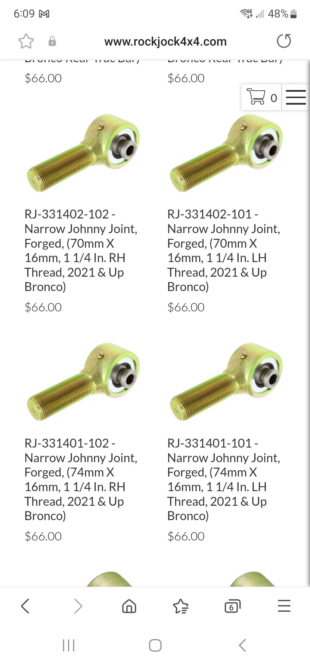 Ford Bronco Rock jock narrow johnny joints Screenshot_20231009_180918_Samsung Internet