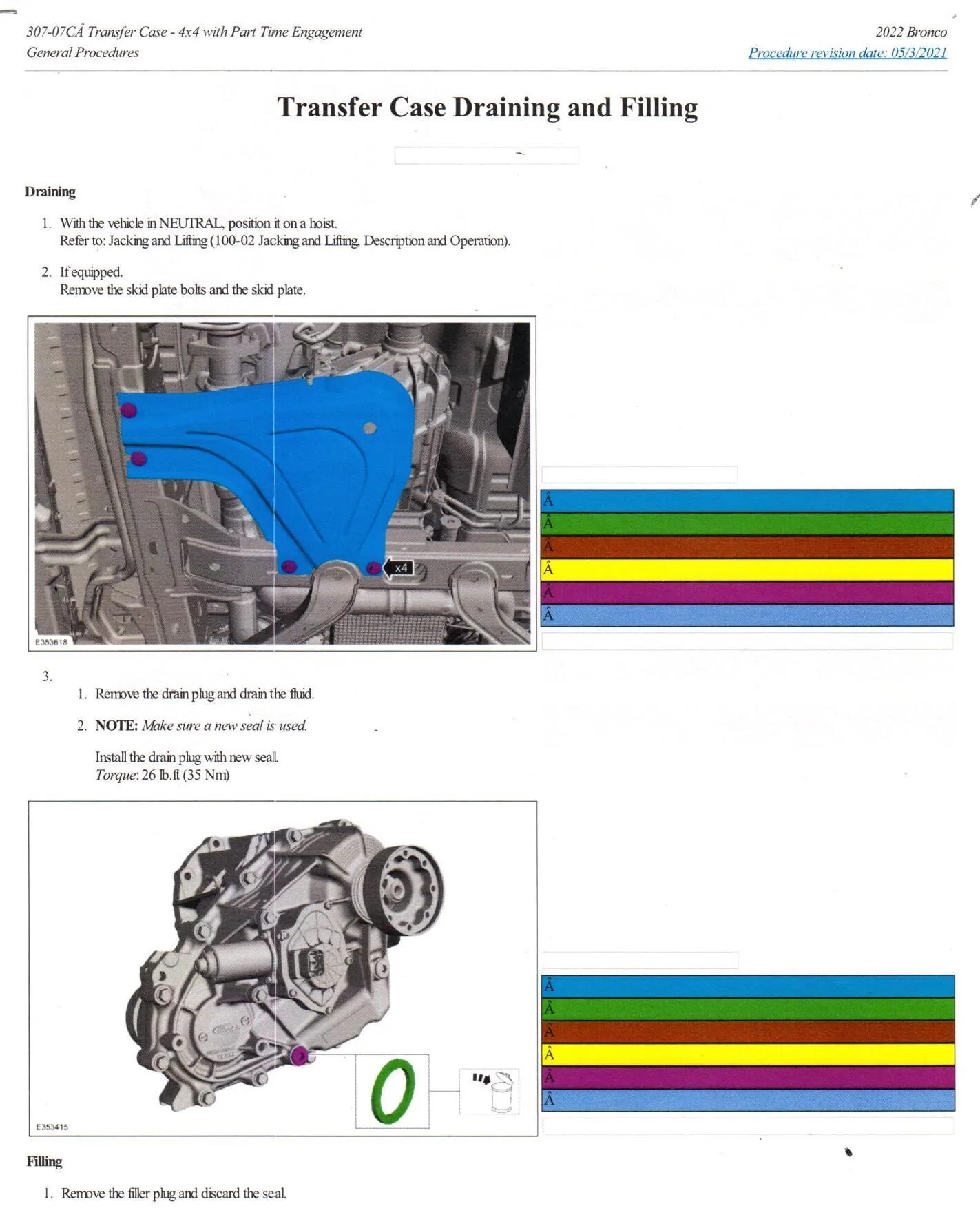 Ford Bronco Transfer Case Fluid Change Transfer Cas
