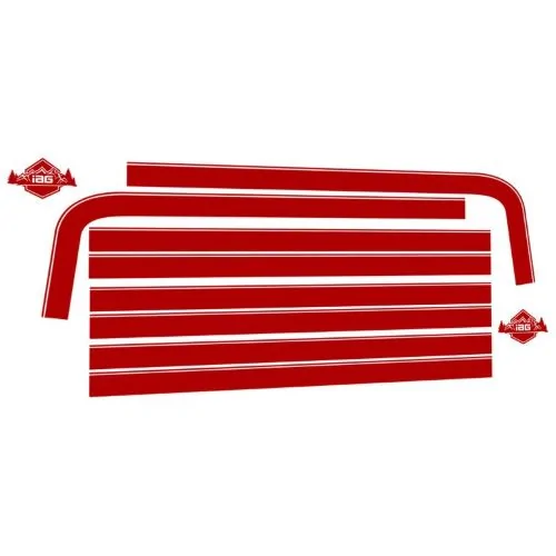 Ford Bronco New Product Release: IAG Boss Style Vinyl Side Stripe Kit IAG-BDY-F2080-OPT-08.2__31419