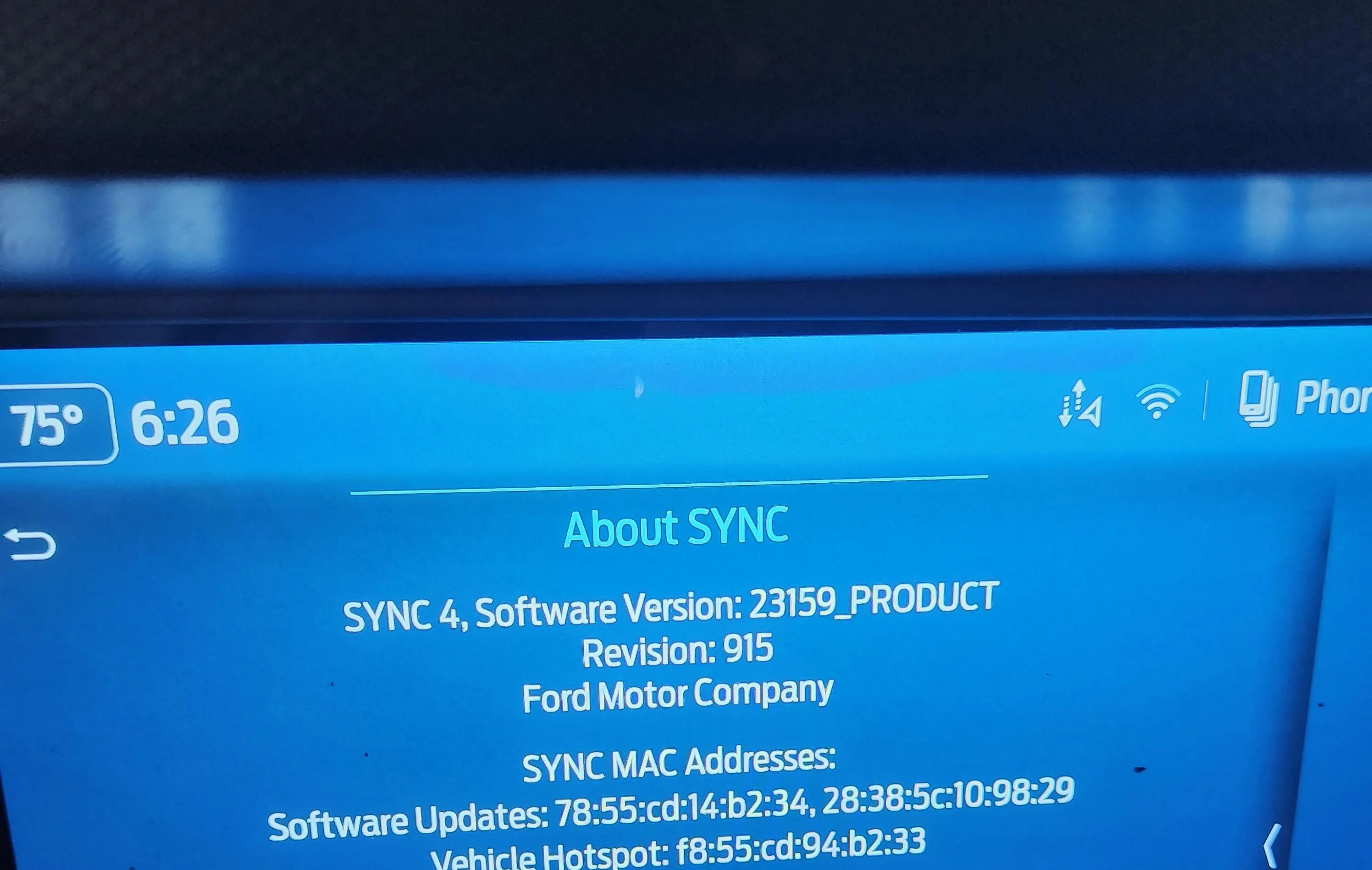 Ford Bronco Which SYNC4 software version do I have? 20231010_182549