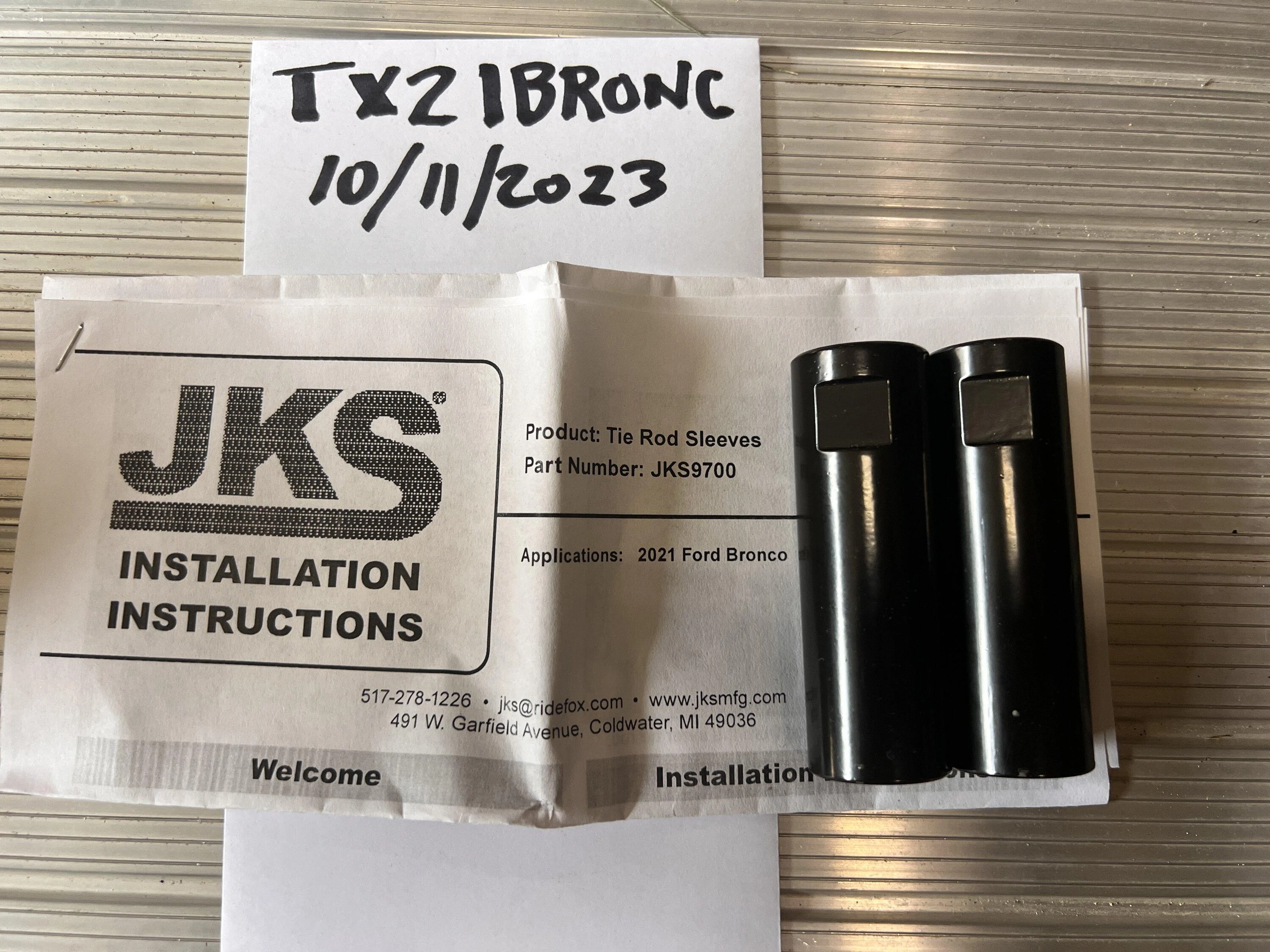 Ford Bronco JKS Tie Rod Sleeves IMG_8987