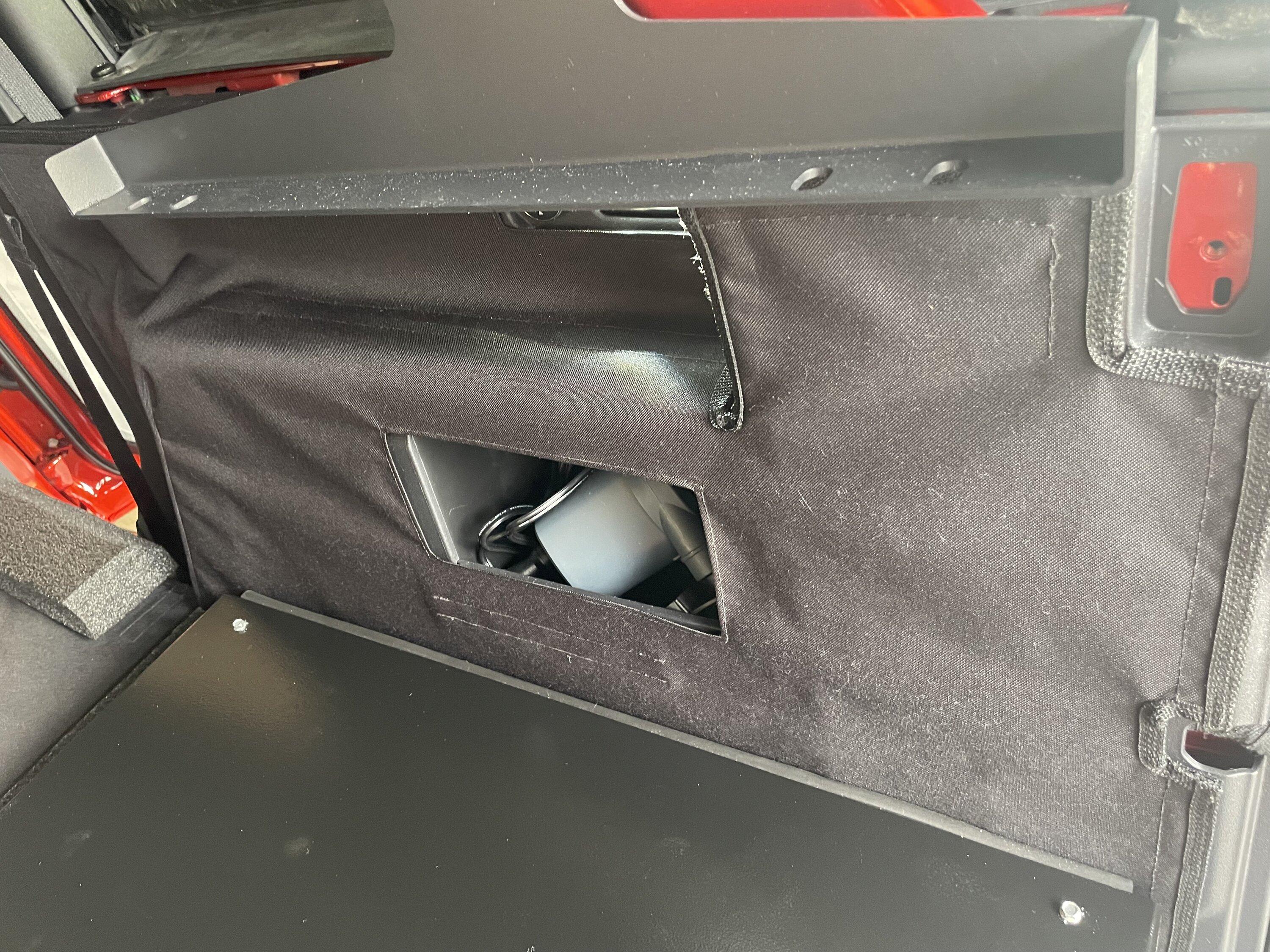 Ford Bronco Interior Spare Tire Storage Solution IMG_2935