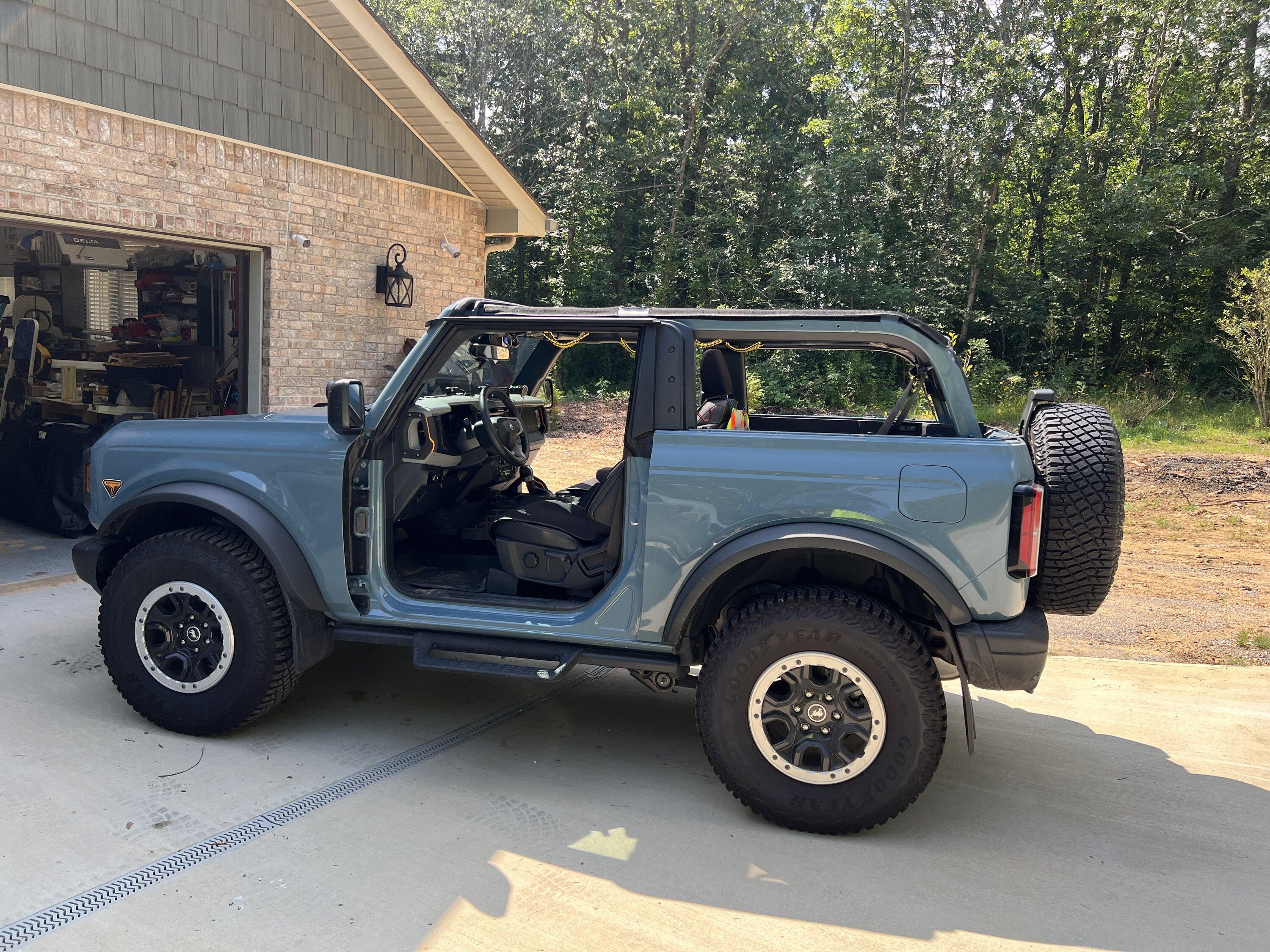 Ford Bronco Weathertech no drill mud flaps IMG_5589.JPG