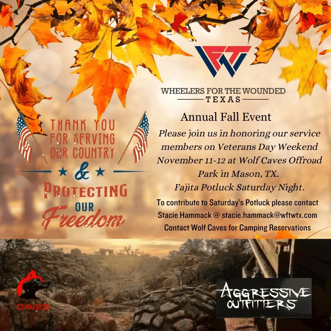 Ford Bronco Texas: Wheelers For The Wounded Fall Event 1697202537890