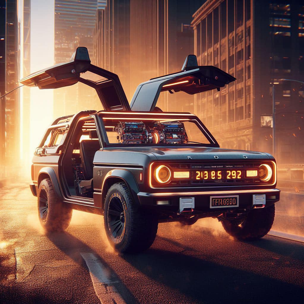Ford Bronco I Don't Hate It... Bronco as Back to the Future Time Machine 387219188_10100940287608220_1791968458295983780_n