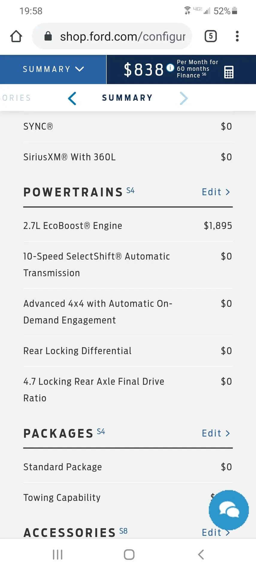 Ford Bronco 4.7 Gearing - Badlands Question Screenshot_20201031-195808_Chrom