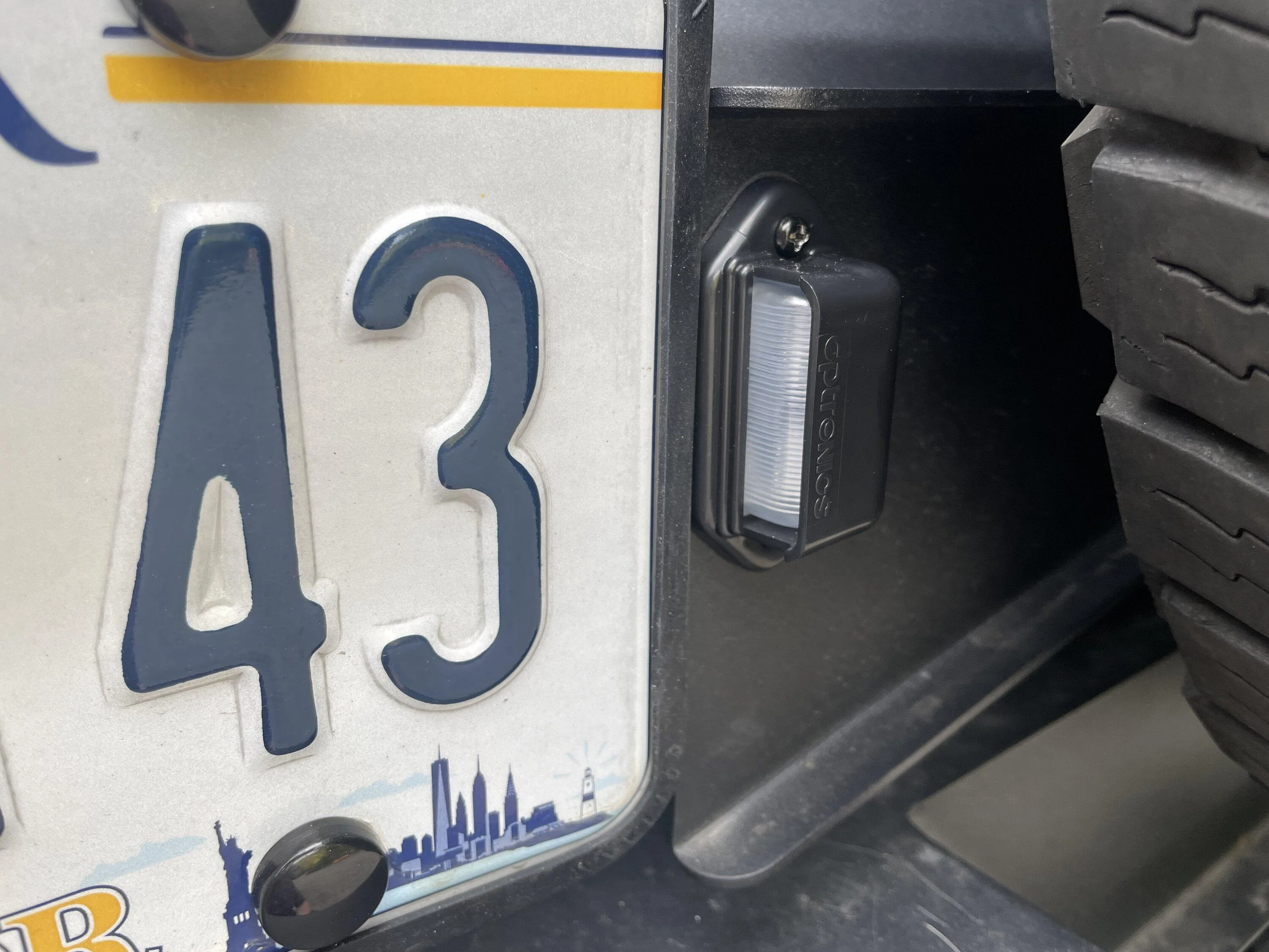 Ford Bronco DV8 Offroad | Rear License Plate Relocation Bracket IMG_5142