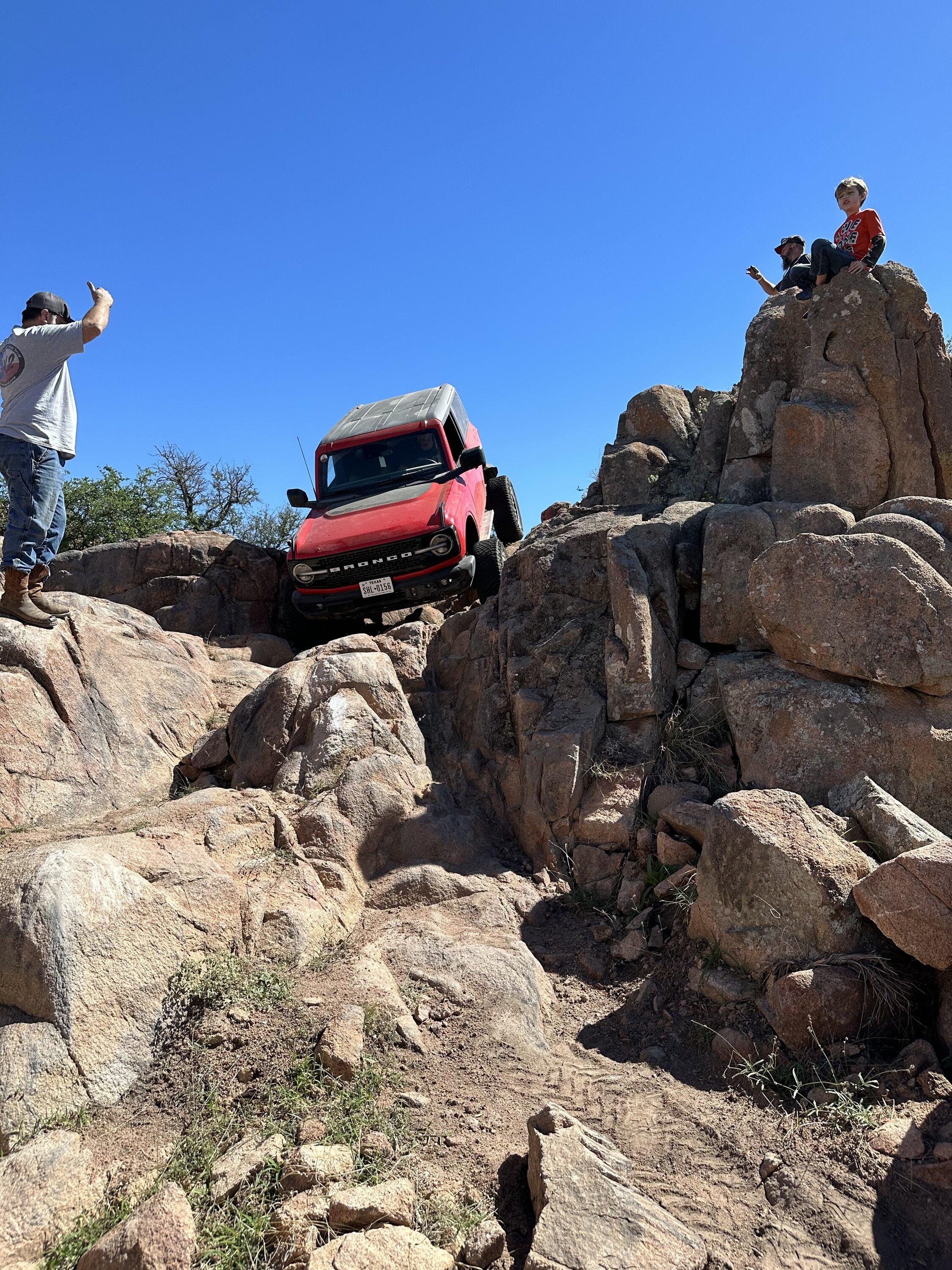 Ford Bronco 2 Door Race red Wildtrak build.  Custom FAB and CNC machining! 9F7A68D9-A235-4DC8-820D-CFF3063DF813