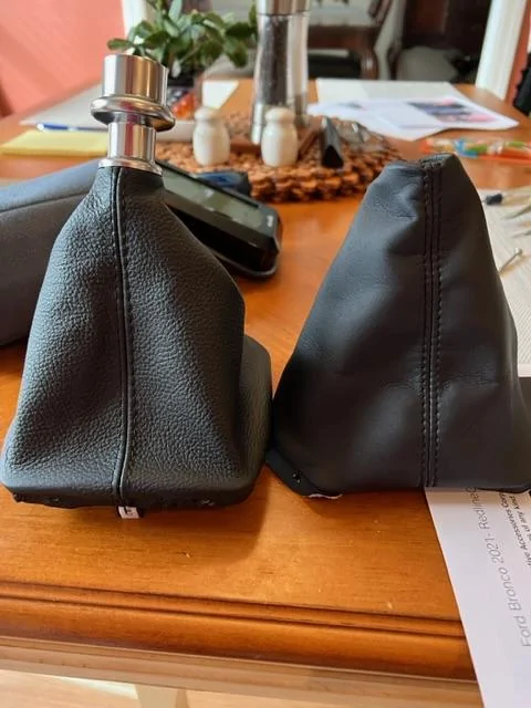 Ford Bronco WTB Leather Manual Shift knob IMG_1648