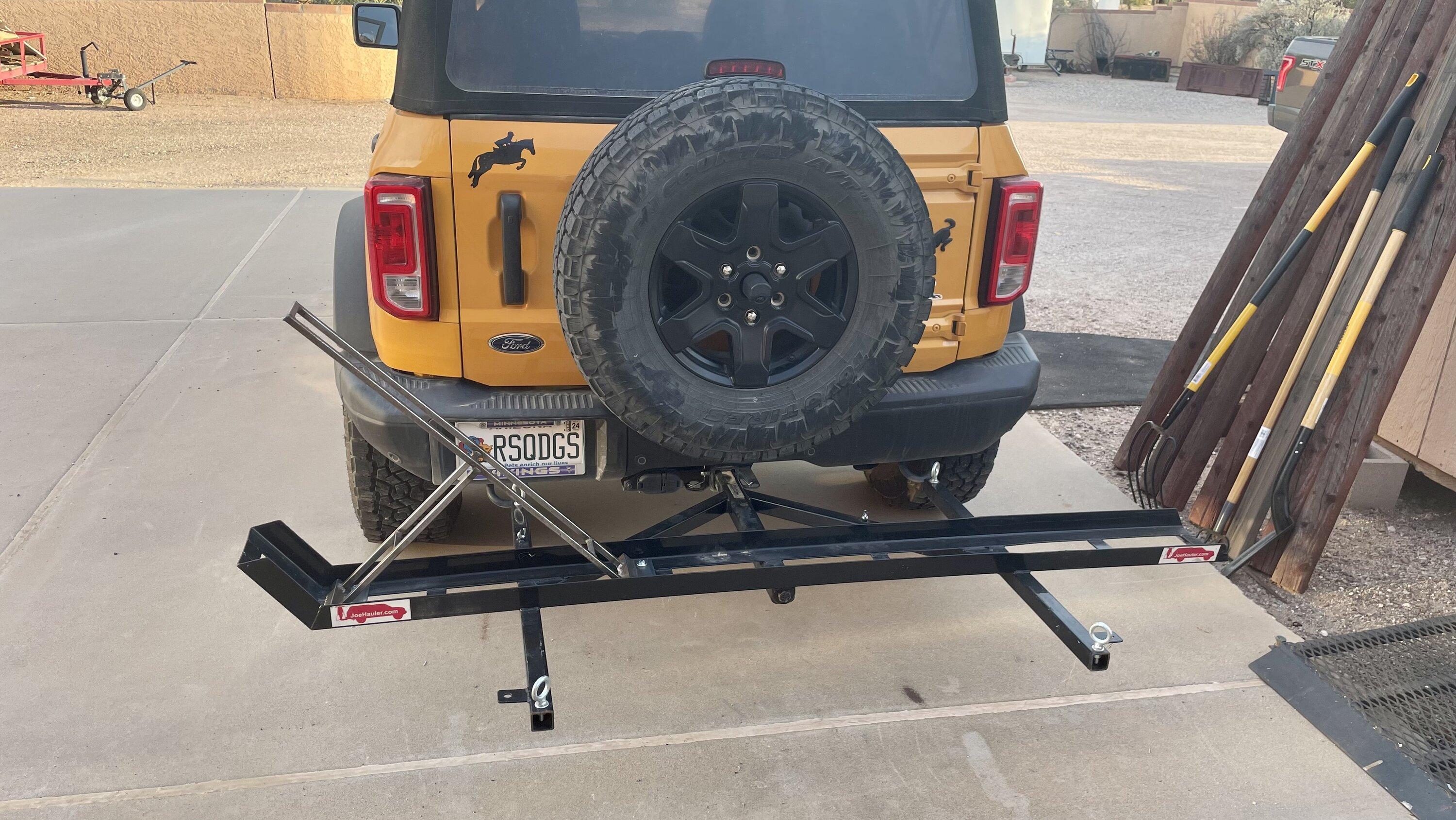 Ford Bronco Hitch mounted motorcycle carrier? IMG_7082